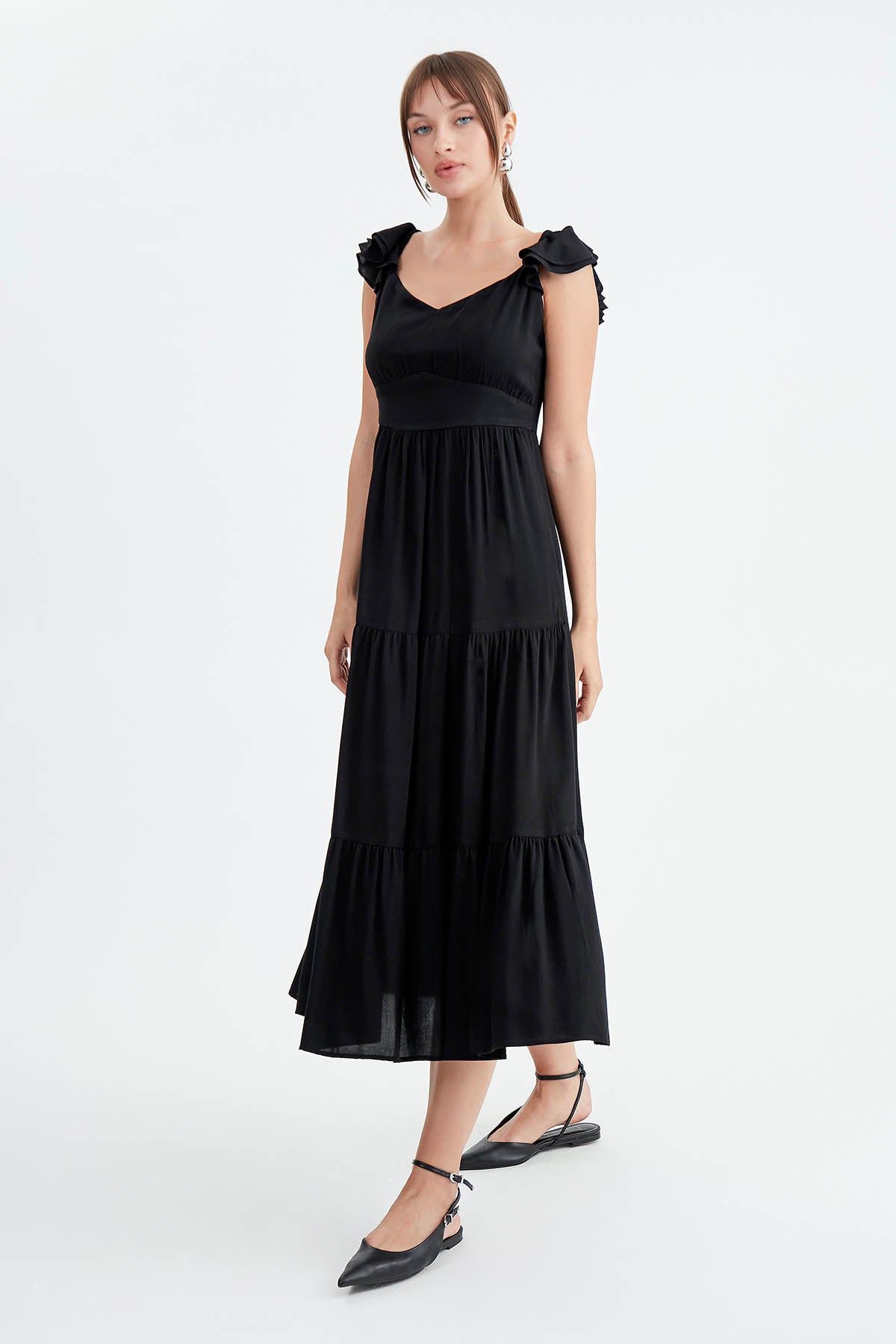 TIERED LONG DRESS