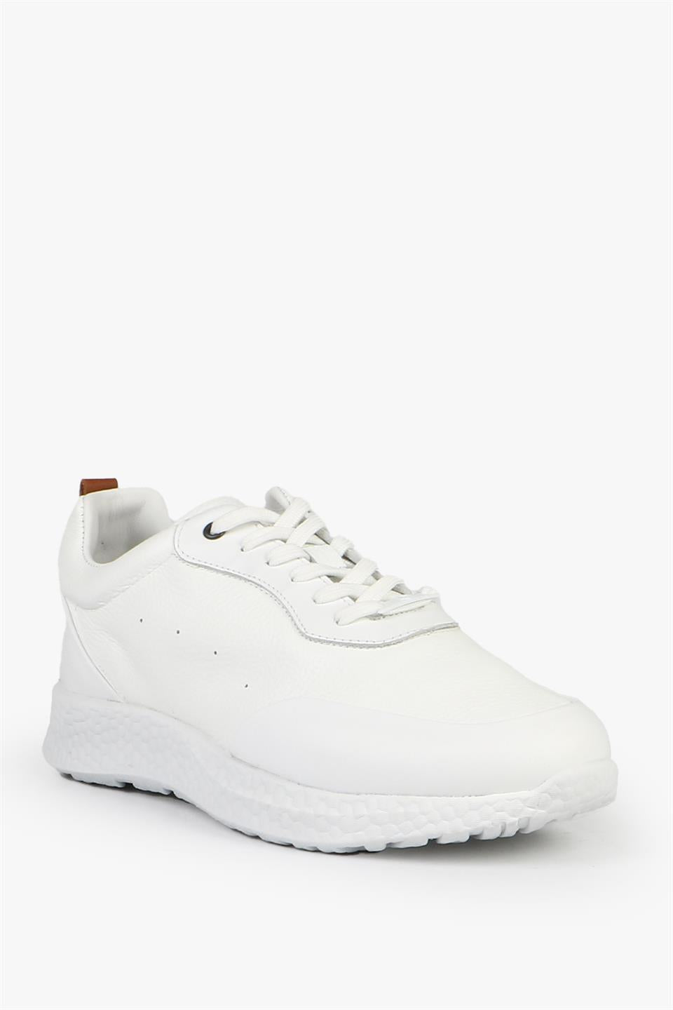 Makela True Leather White Men's Shoes