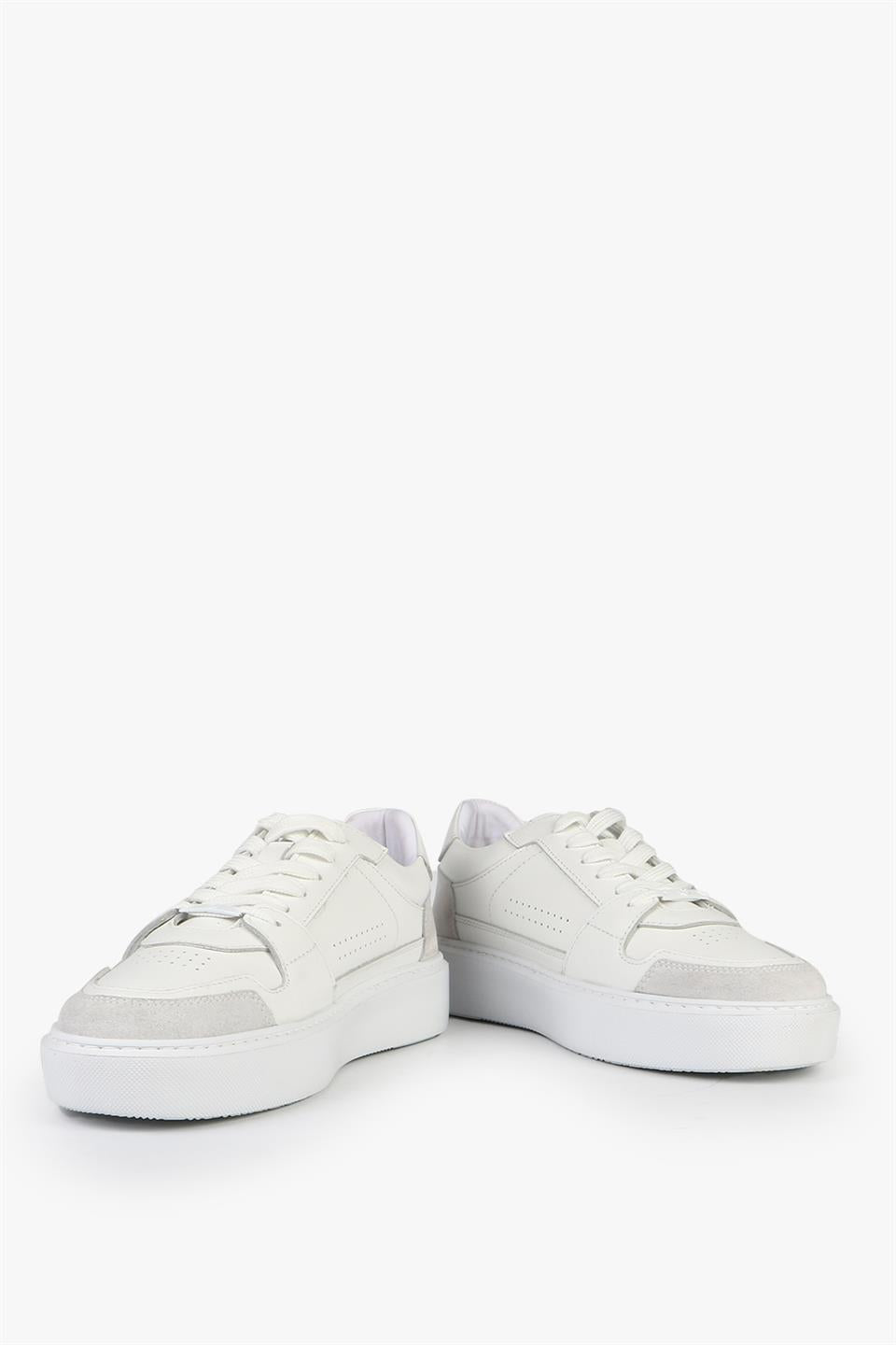 Honor Genuine Leather White Men's Shoes