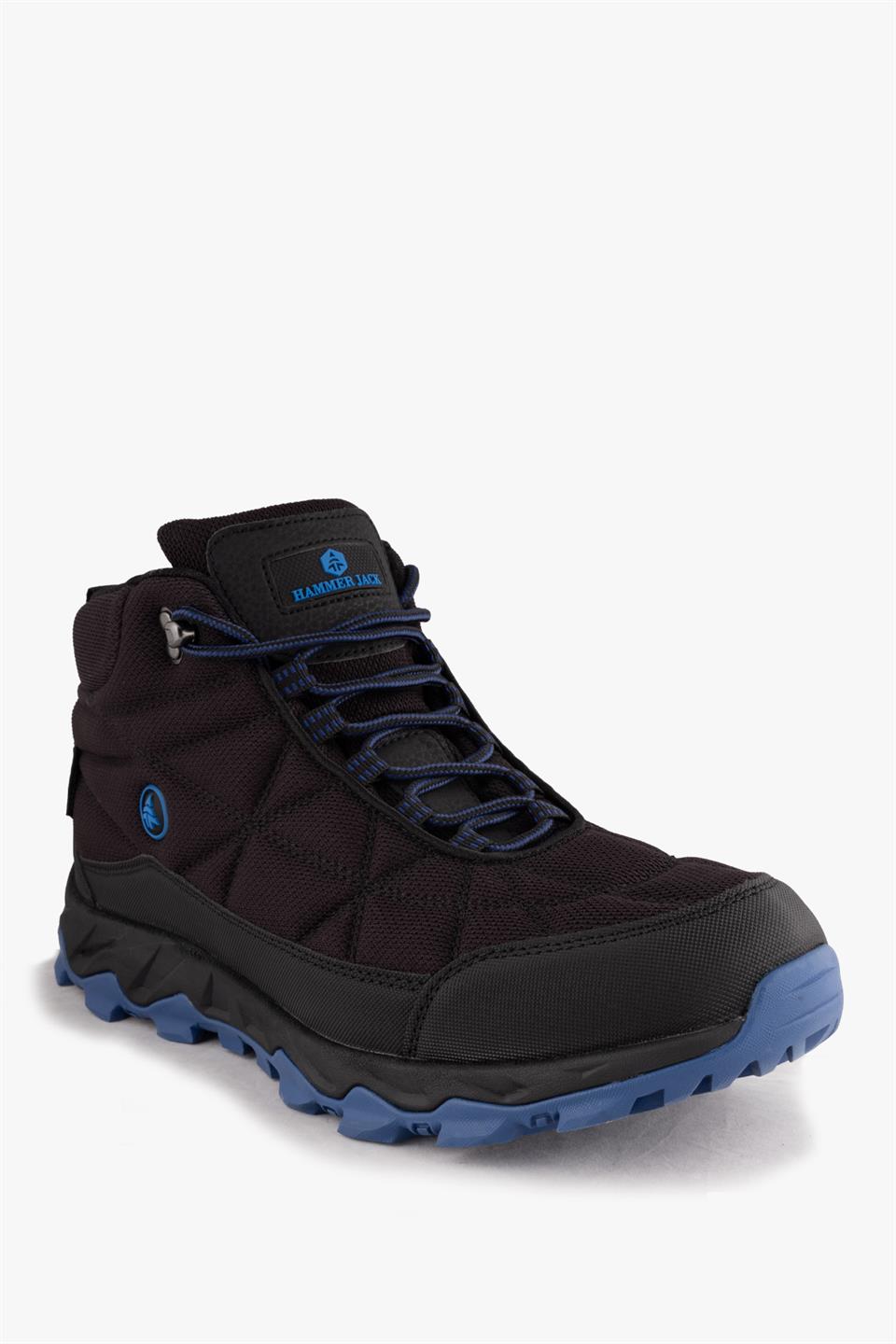 Waterproof Vector Black And Blue Male Outdoor Boot