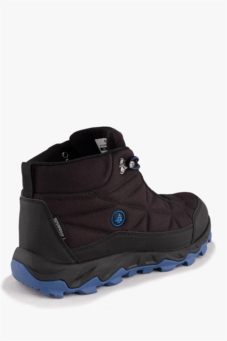 Waterproof Vector Black And Blue Male Outdoor Boot