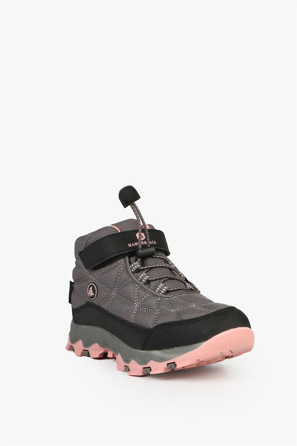 Waterproof Vector Grey Pink Girl Outdoor Boots