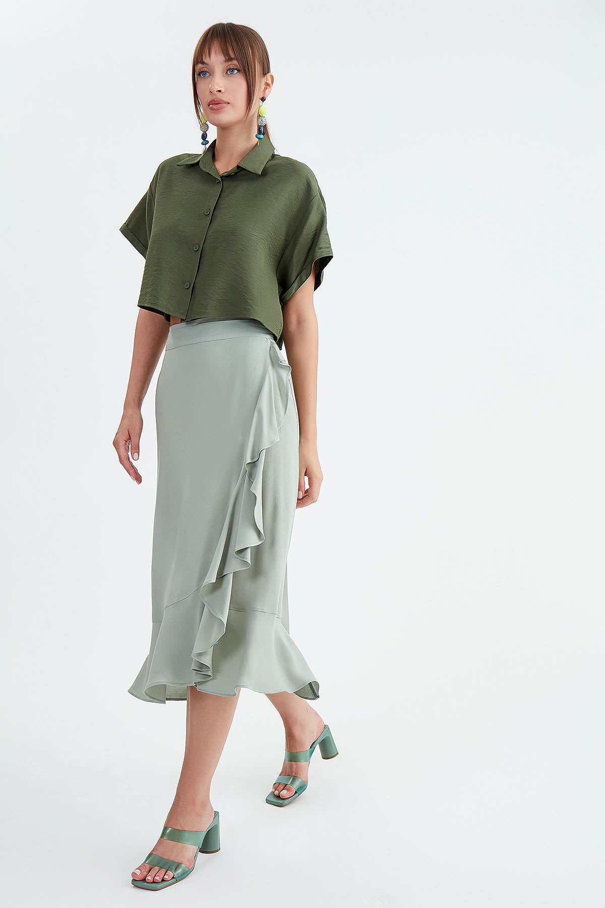 SKIRT WITH MIDI HEIGHT