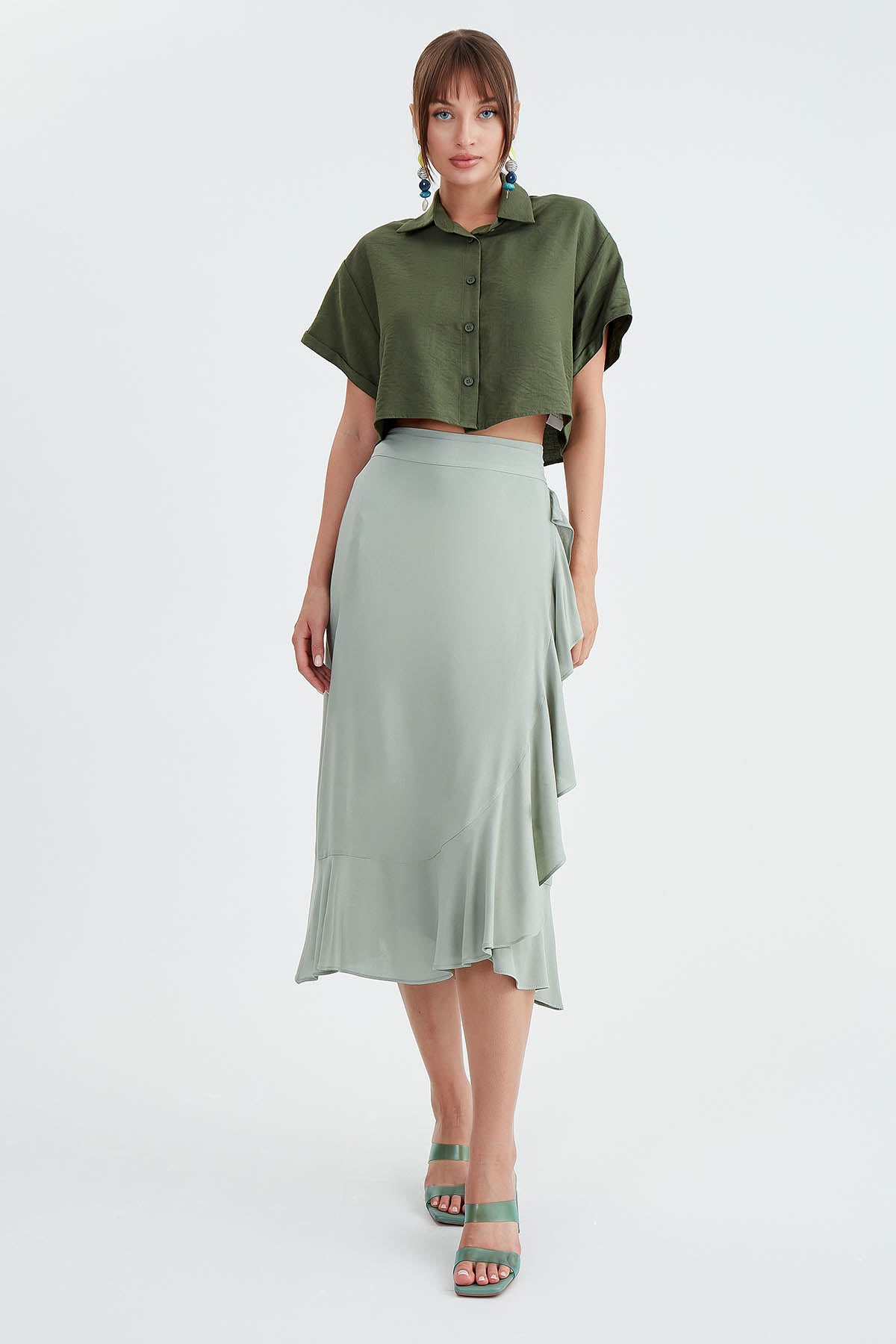 SKIRT WITH MIDI HEIGHT