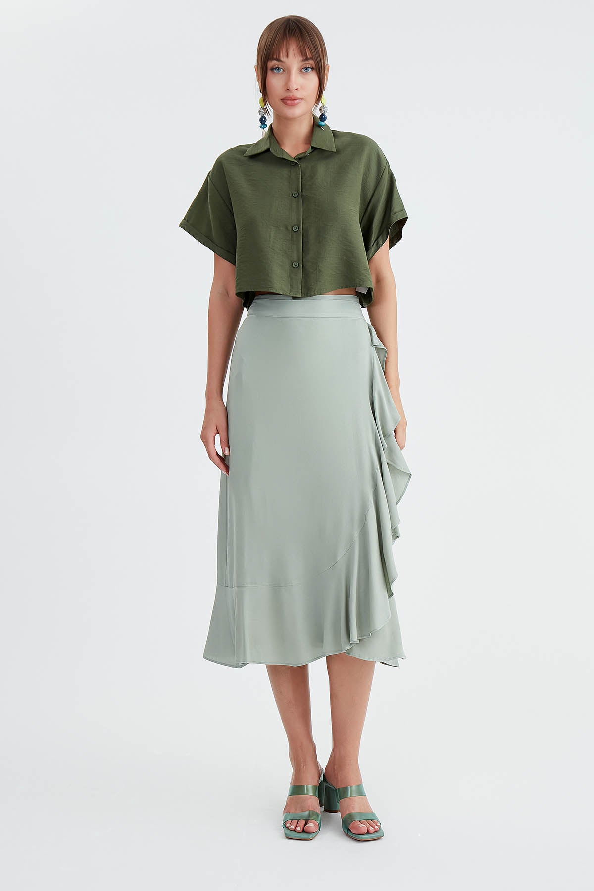 SKIRT WITH MIDI HEIGHT