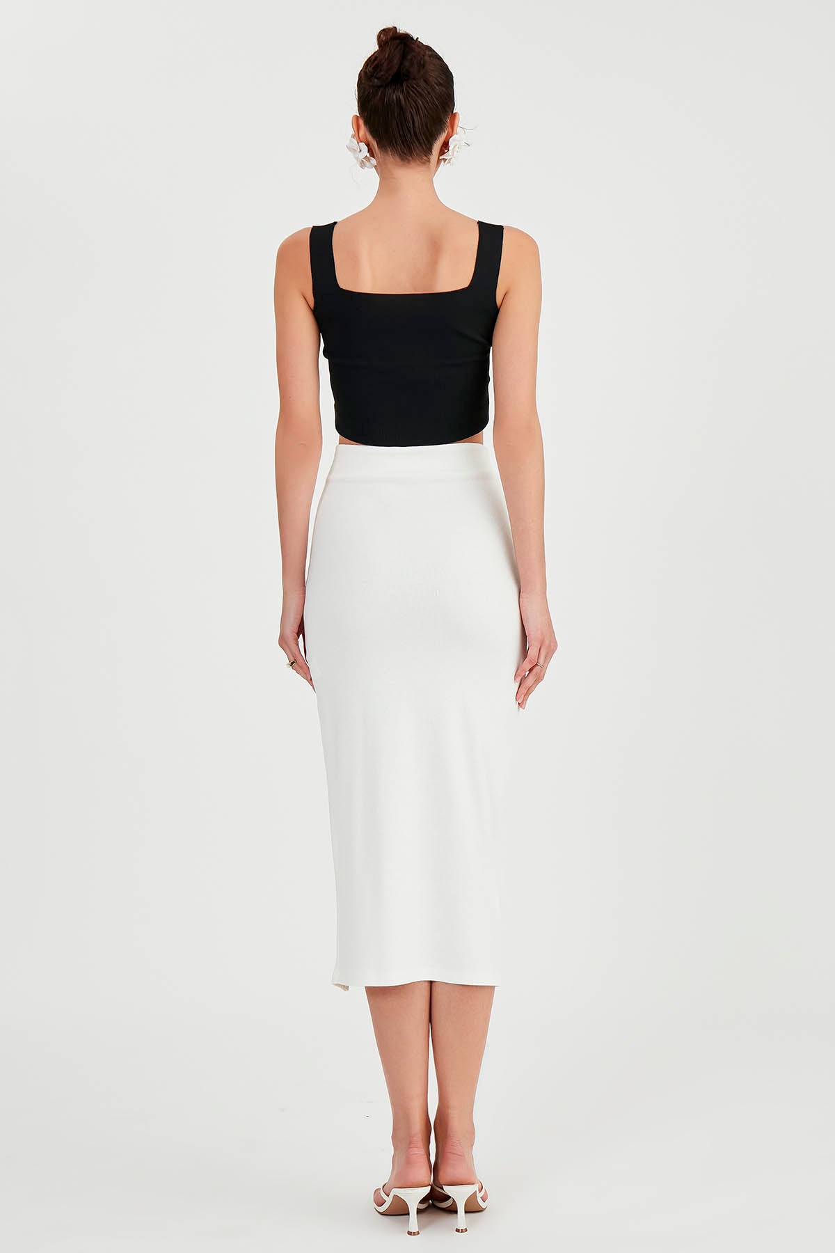 MIDI HEIGHT SKIRT WITH SPLIT