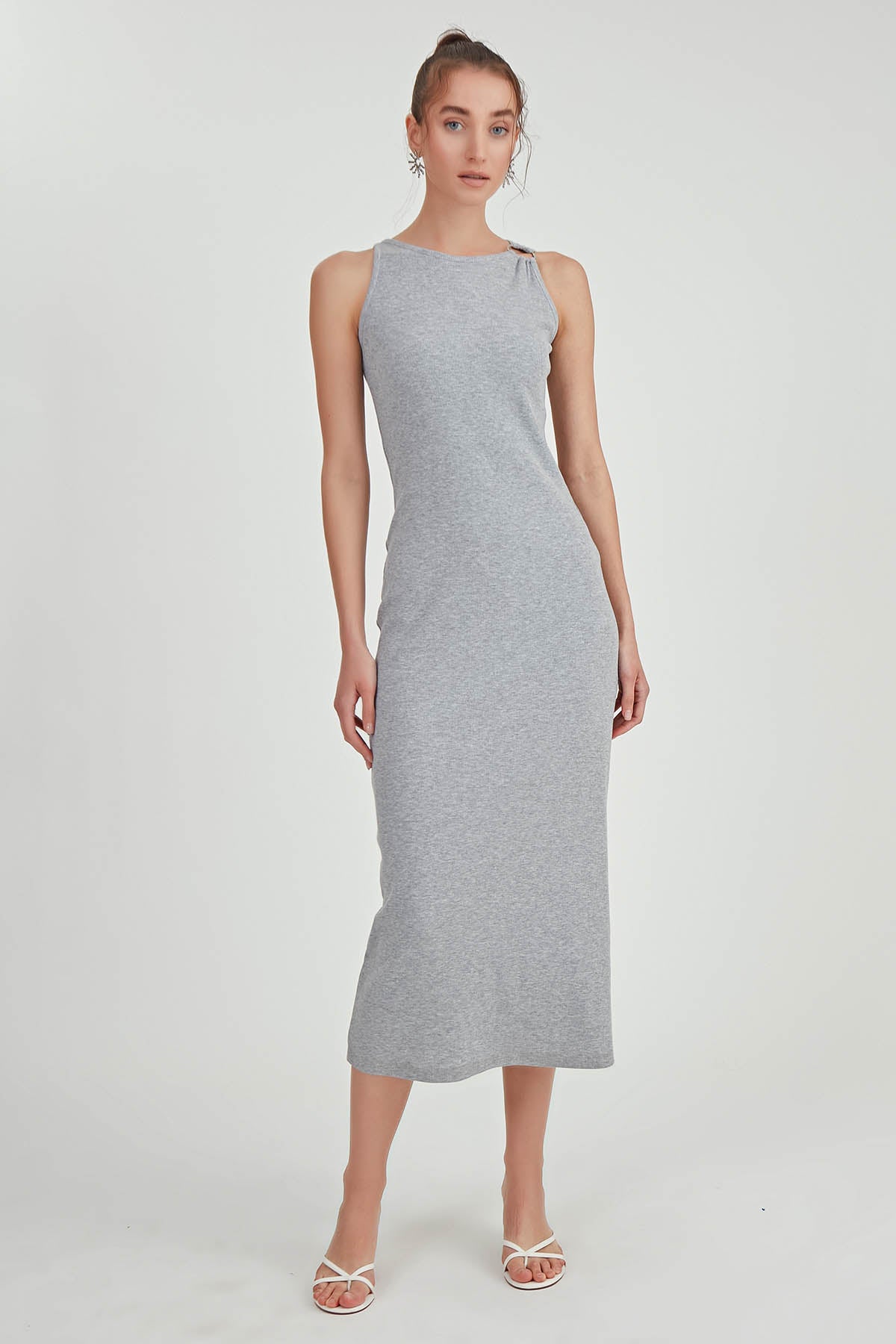 LONG KNITTED DRESS