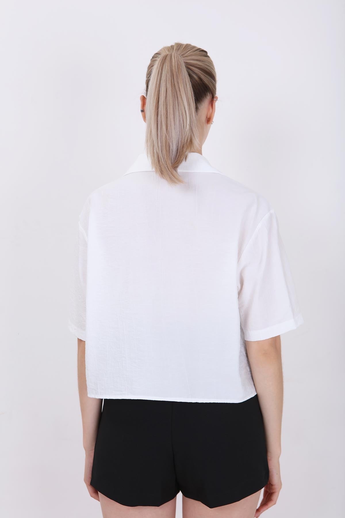 FRONT BUTTON SHORT SLEEVE SHIRT