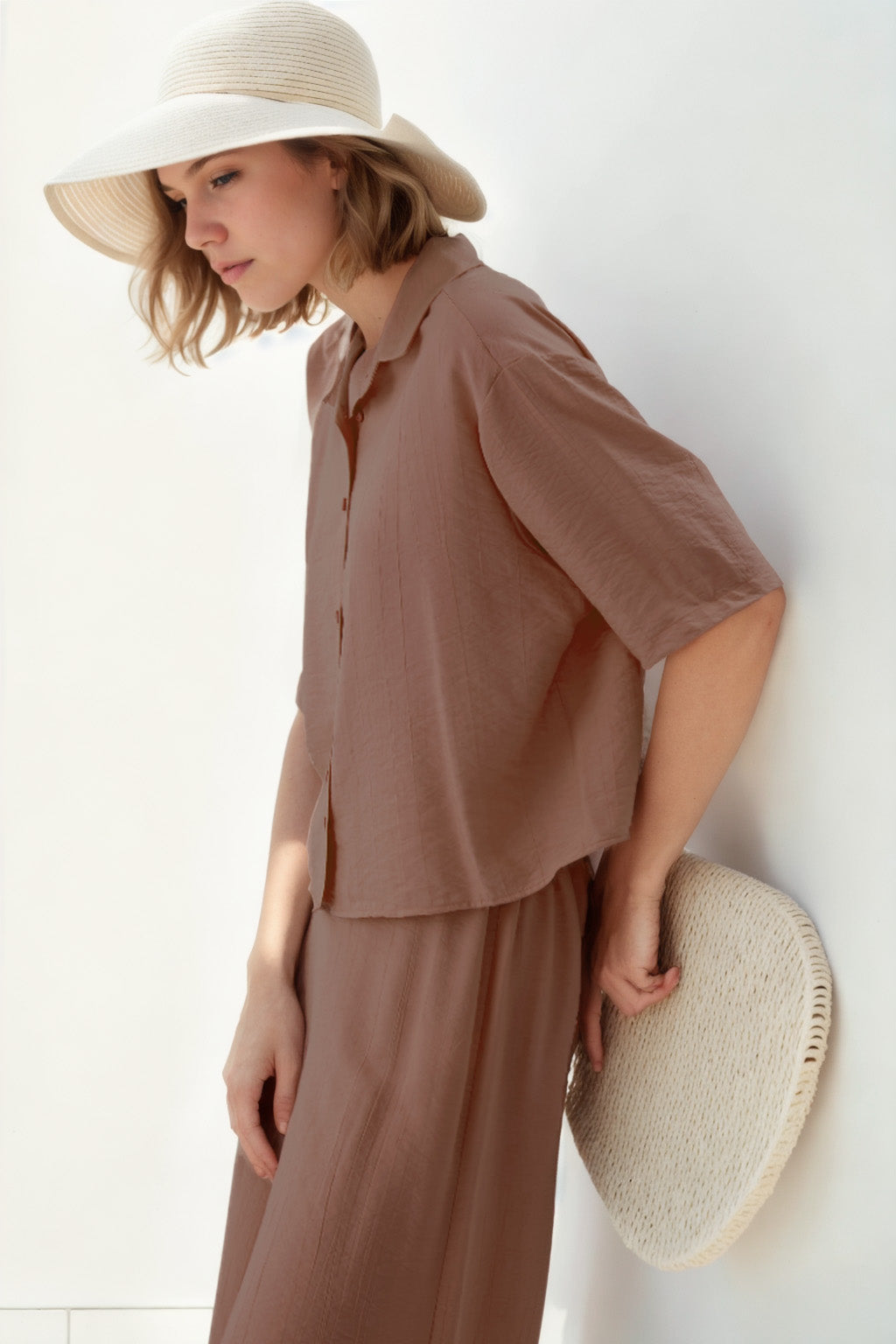 FRONT BUTTON SHORT SLEEVE SHIRT