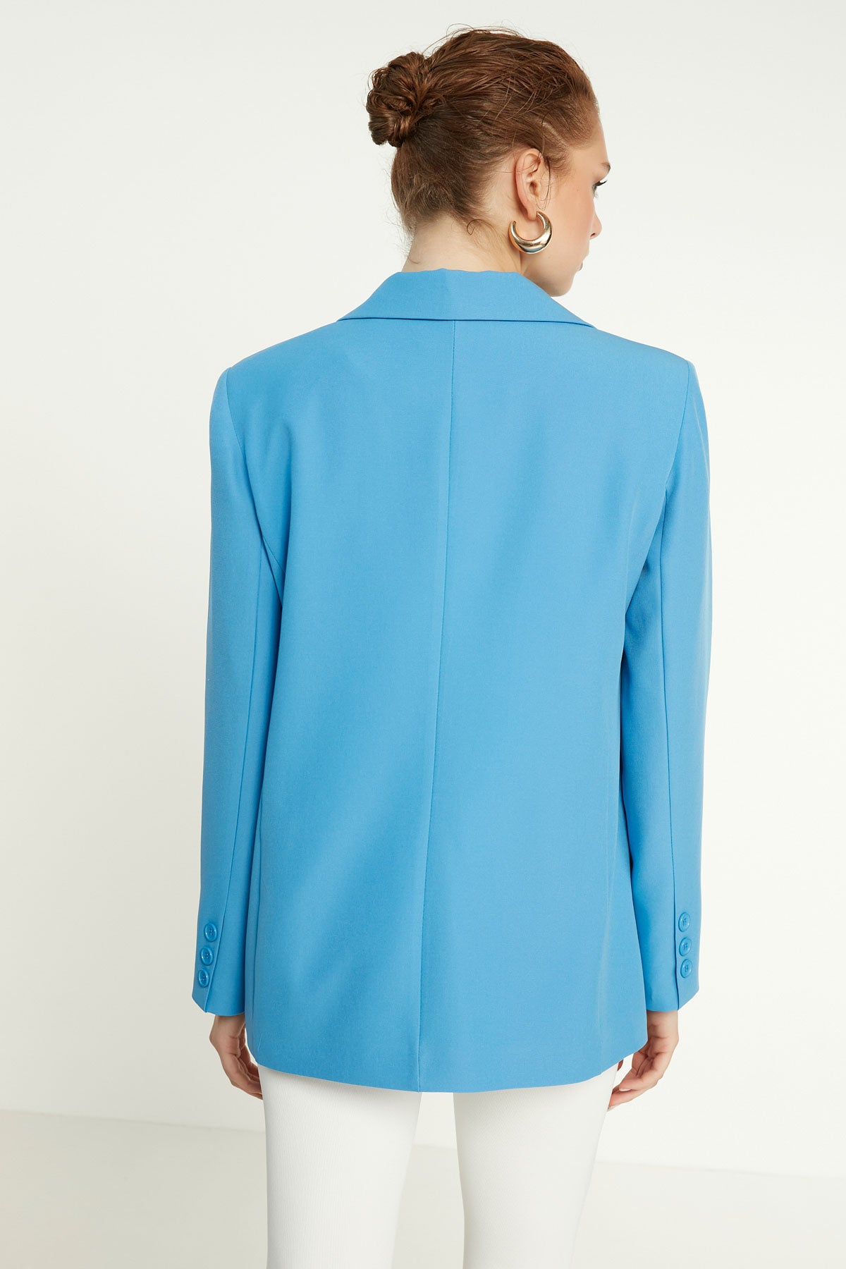 ONE BUTTON UP FRONT BLAZER JACKET