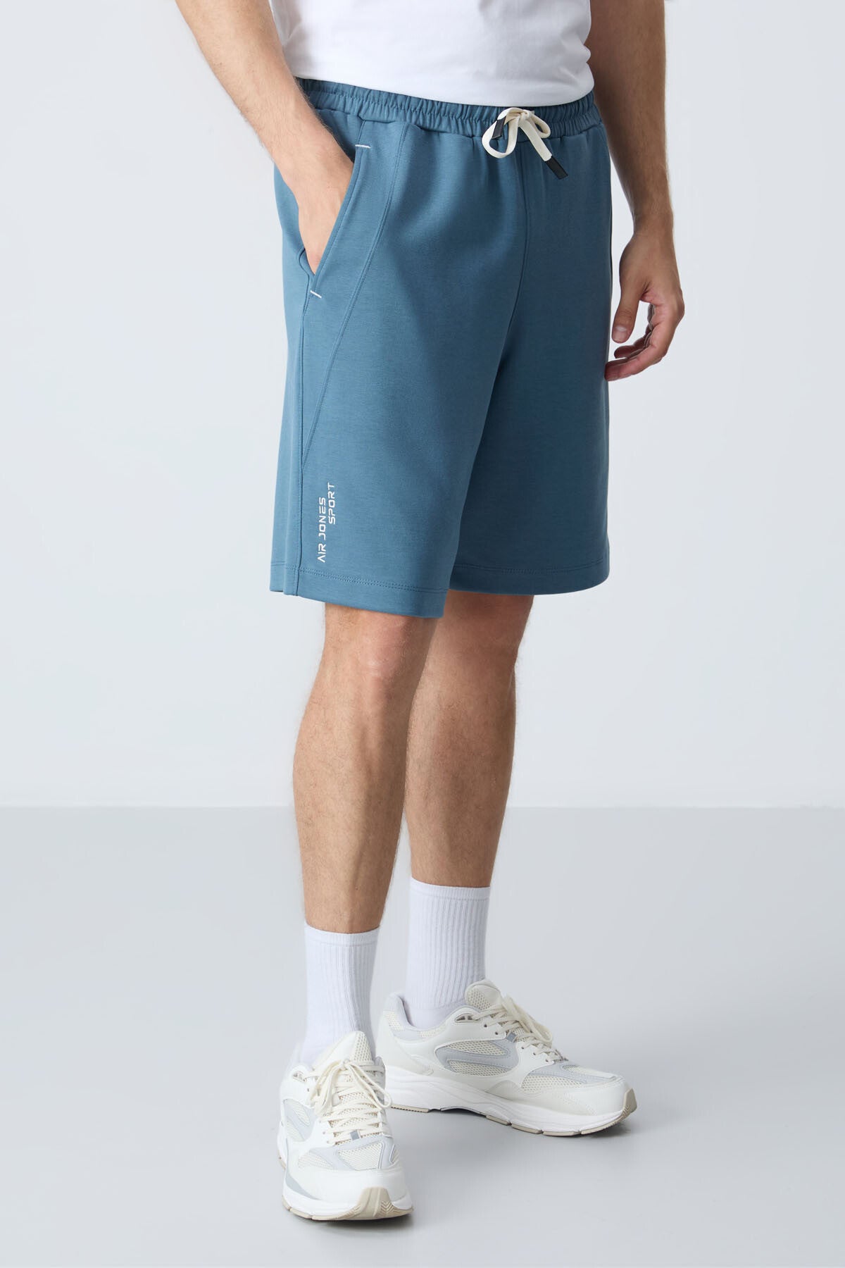 Forest Green Cotton Thick Soft Textured Standard Fit Basic Men's Shorts - 81278