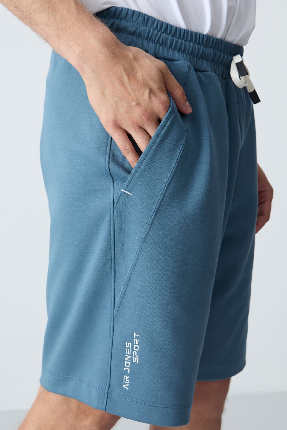 Forest Green Cotton Thick Soft Textured Standard Fit Basic Men's Shorts - 81278