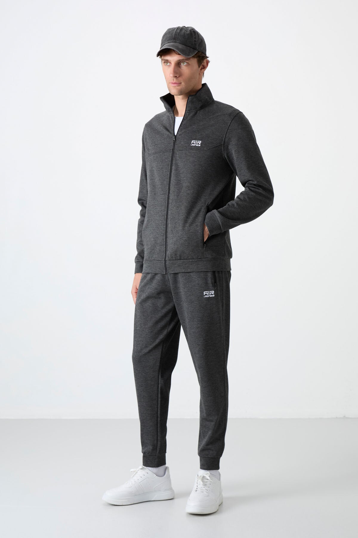 Hugo Anthracite Melange Jogger Men's Tracksuit Set - 85198