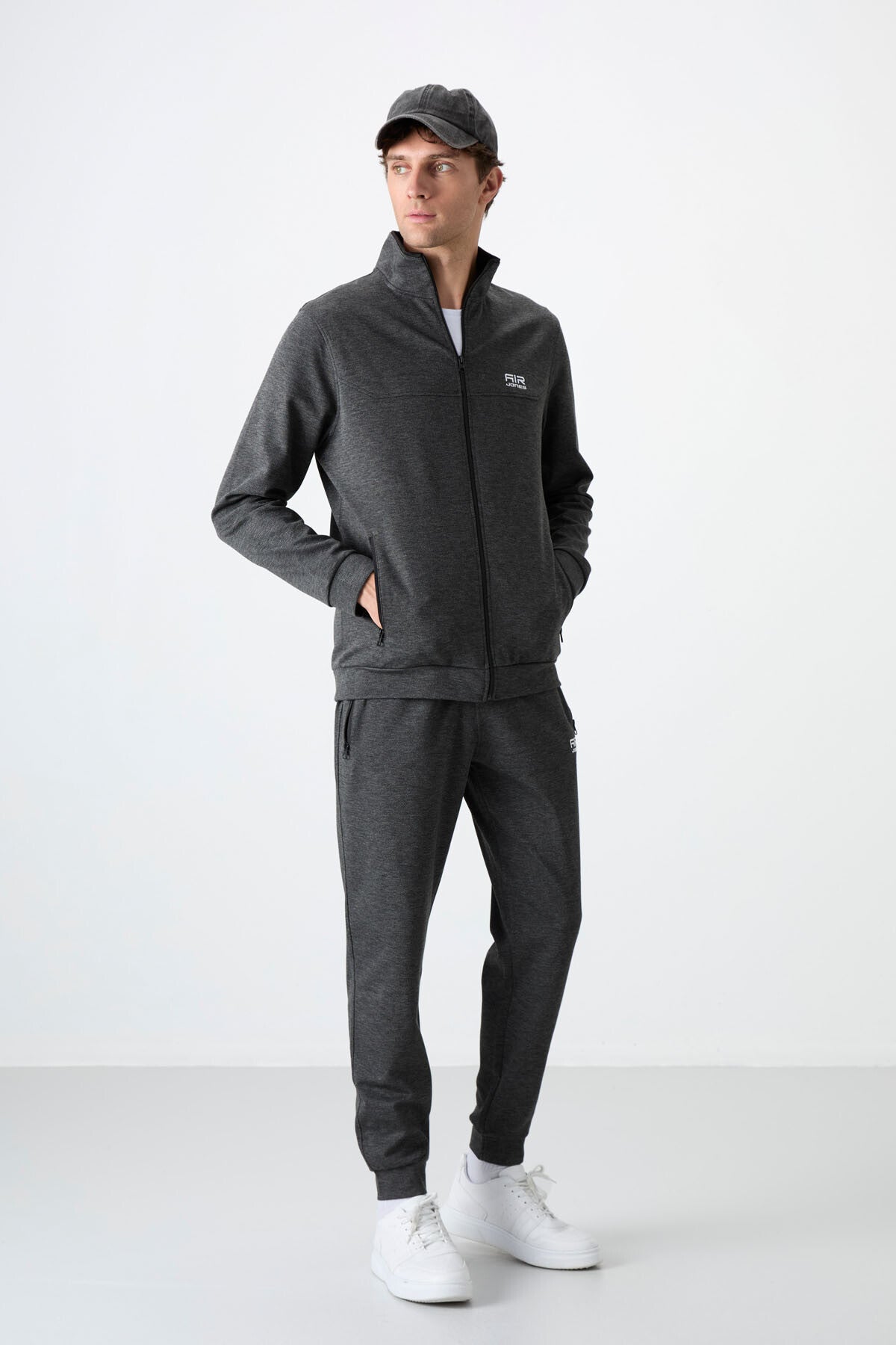 Hugo Anthracite Melange Jogger Men's Tracksuit Set - 85198