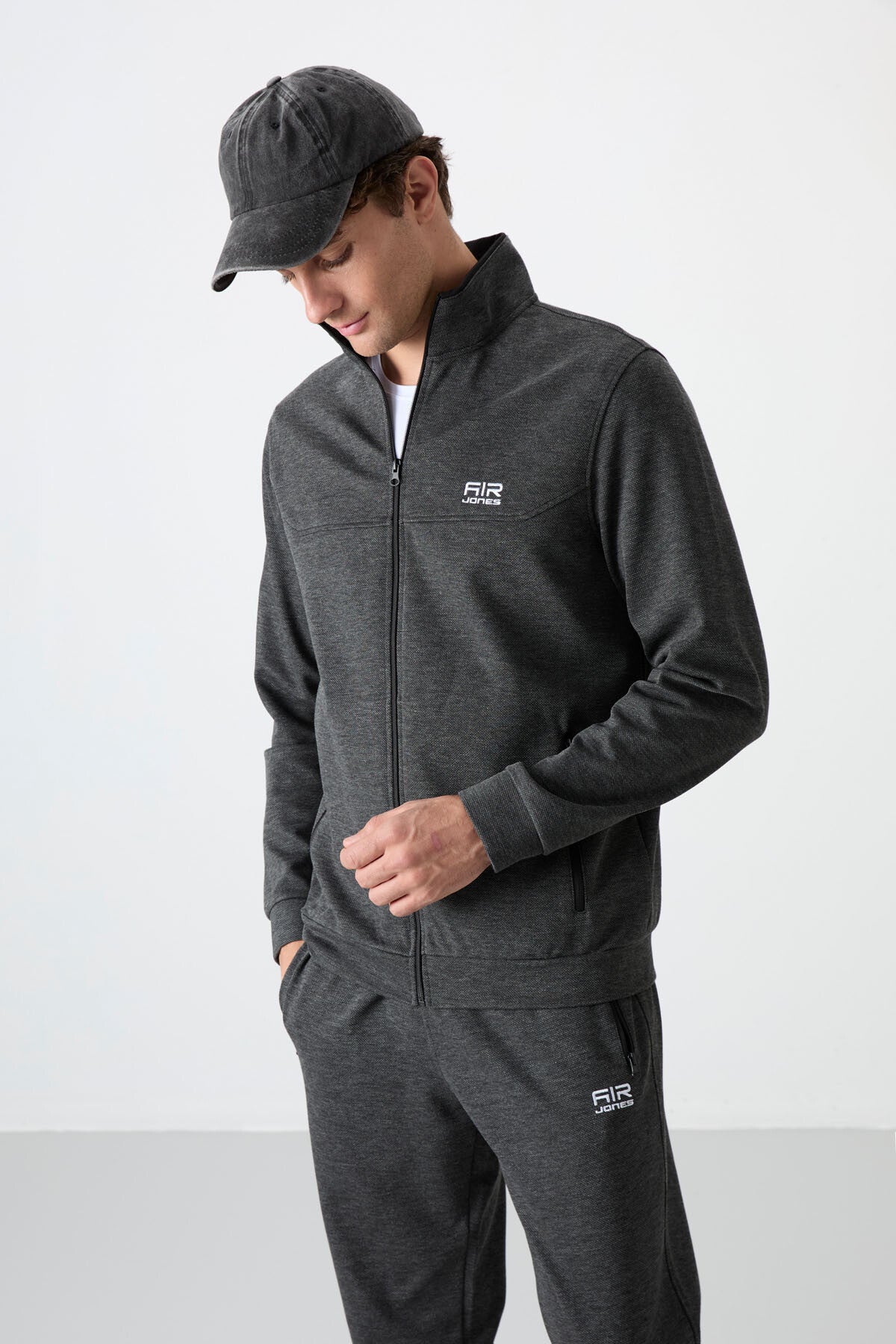 Hugo Anthracite Melange Jogger Men's Tracksuit Set - 85198