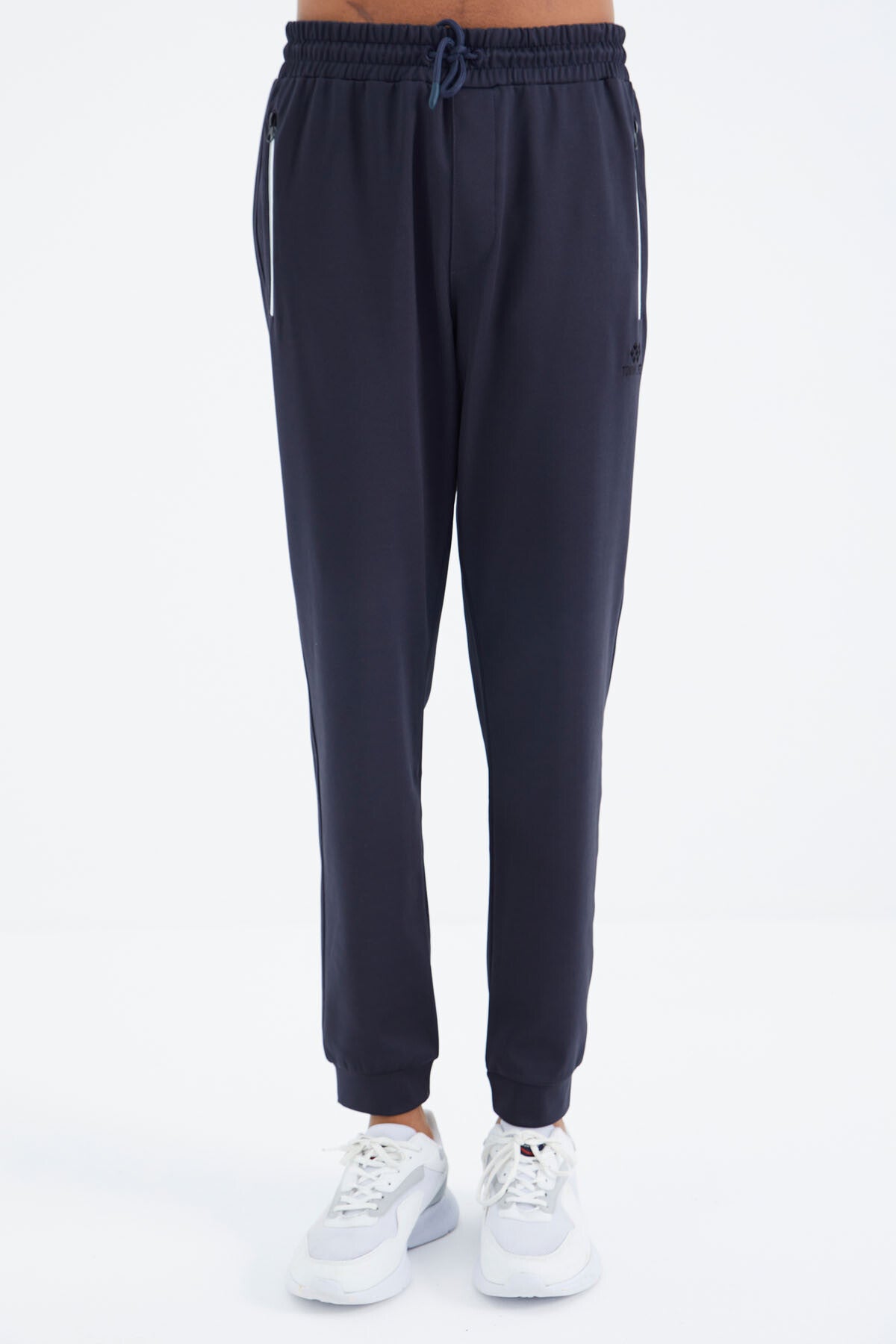 Anthracite Laced Detail Relax Fit Men's Tracksuit Bottom - 84993