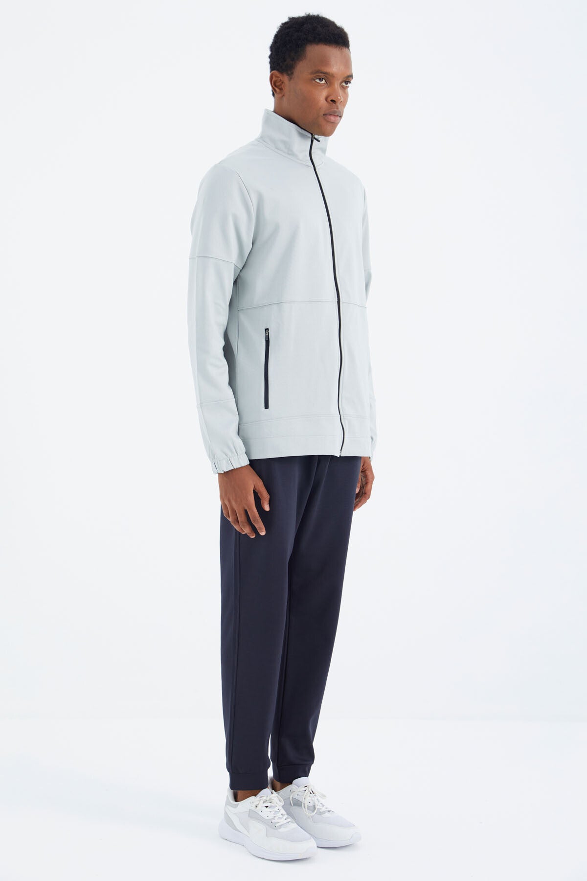 Anthracite Laced Detail Relax Fit Men's Tracksuit Bottom - 84993
