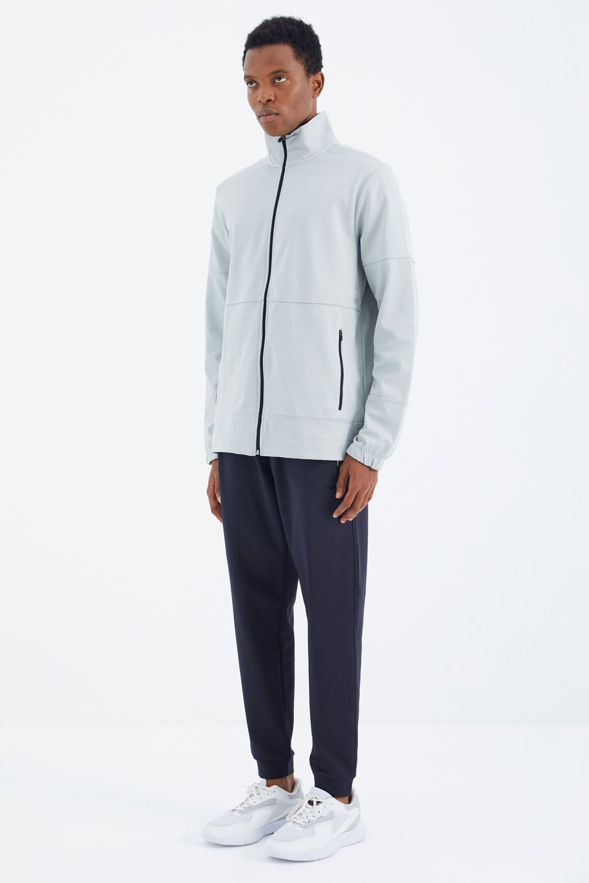 Anthracite Laced Detail Relax Fit Men's Tracksuit Bottom - 84993