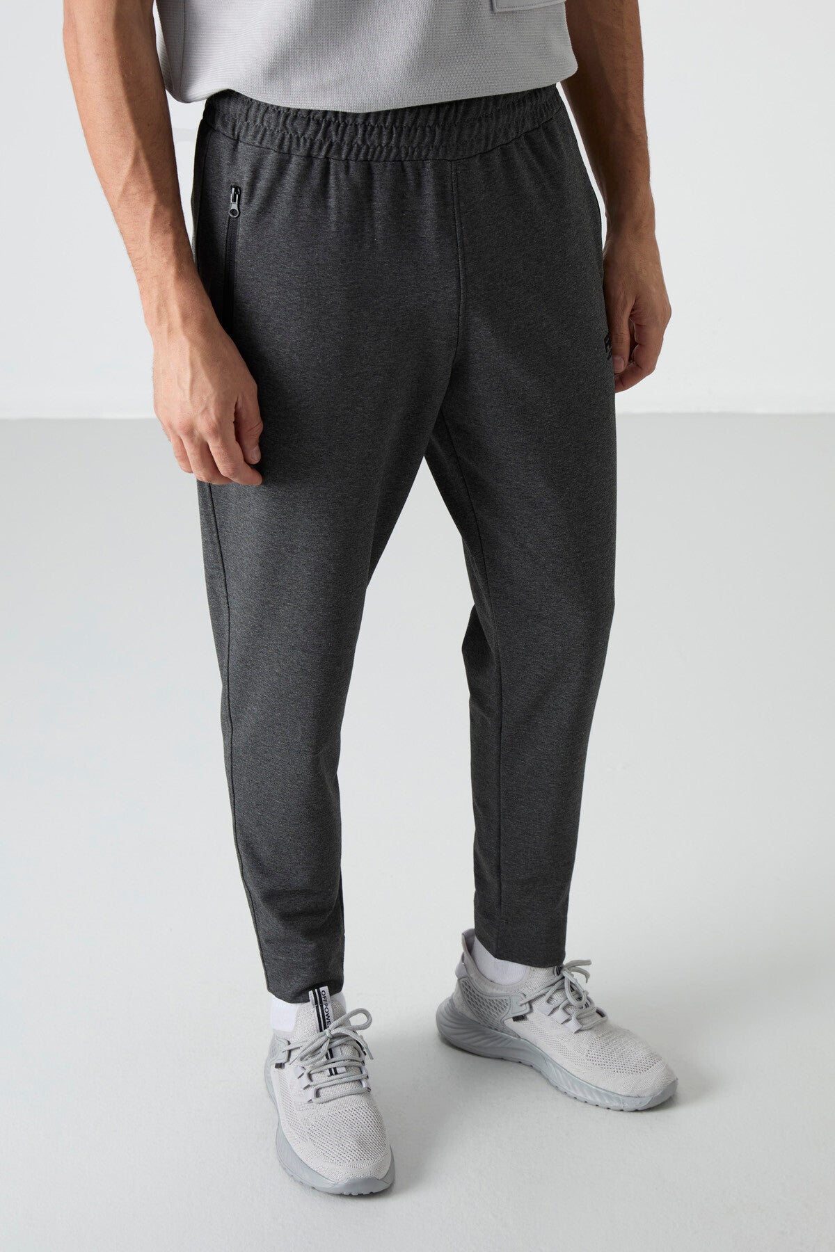 Barton Anthracite Melange Jogger Men's Tracksuit Bottom - 84952