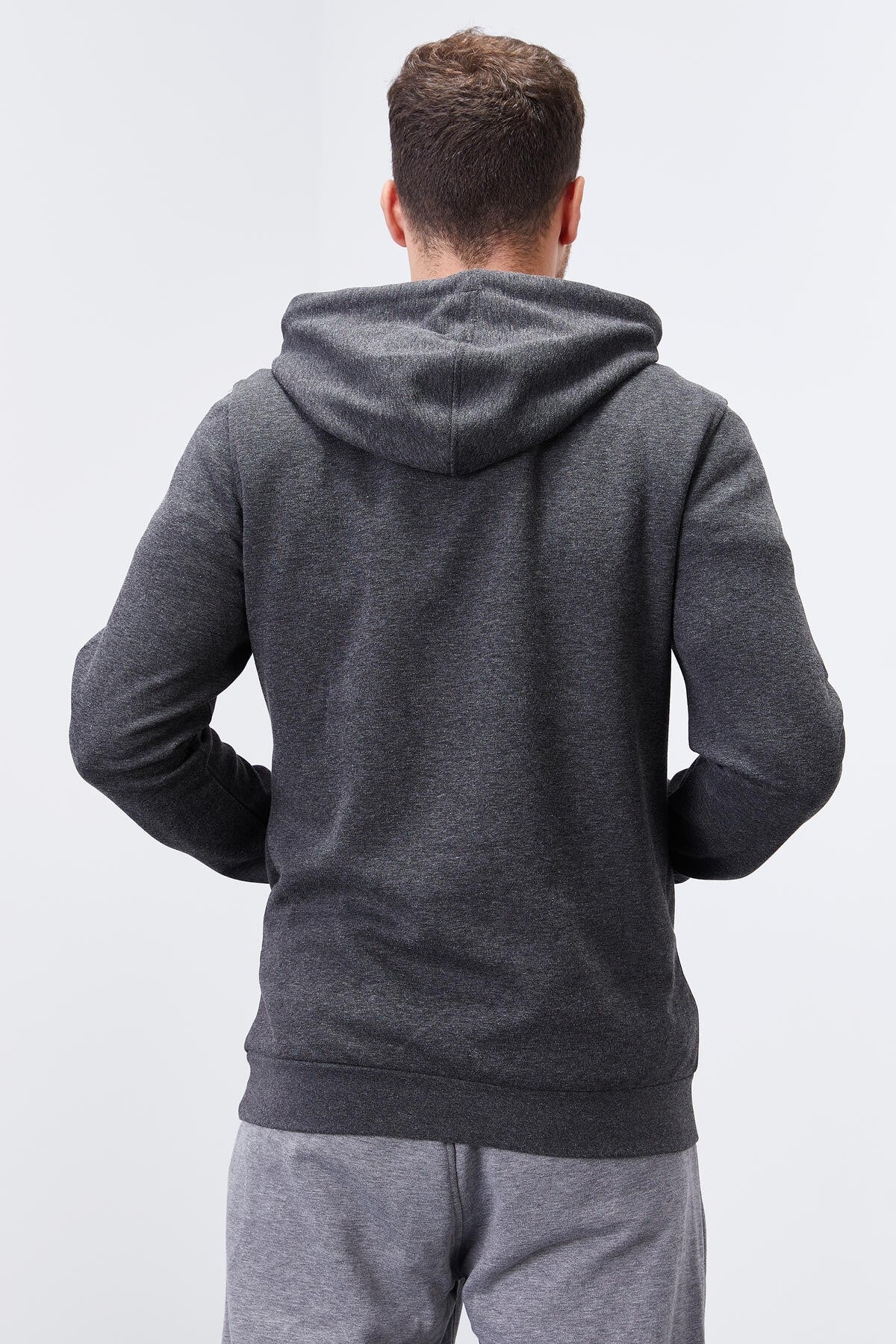 Kangaroo Zip Standard Fit Hooded Men's Sweatshirt - 87883