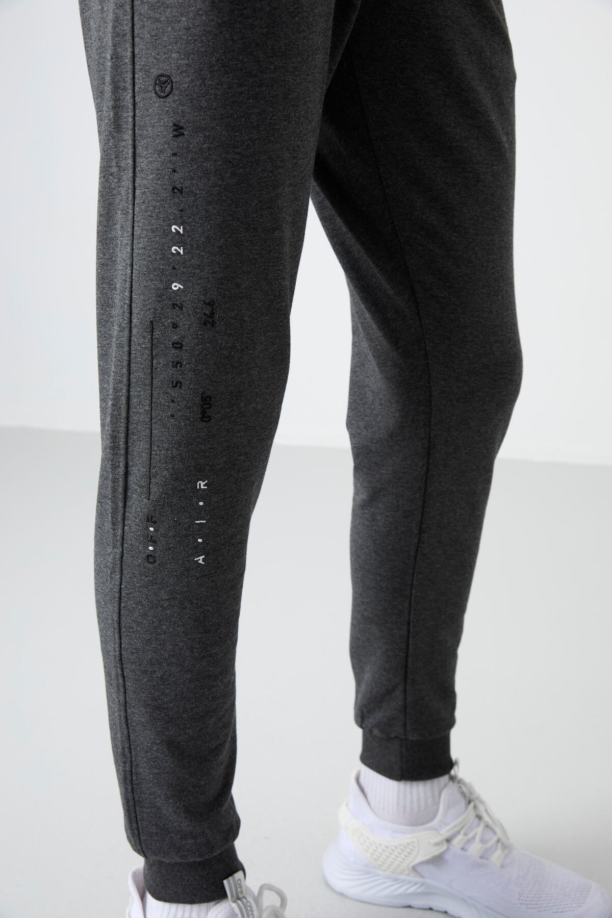 Rory Anthracite Melange Jogger Men's Tracksuit Bottom - 84909