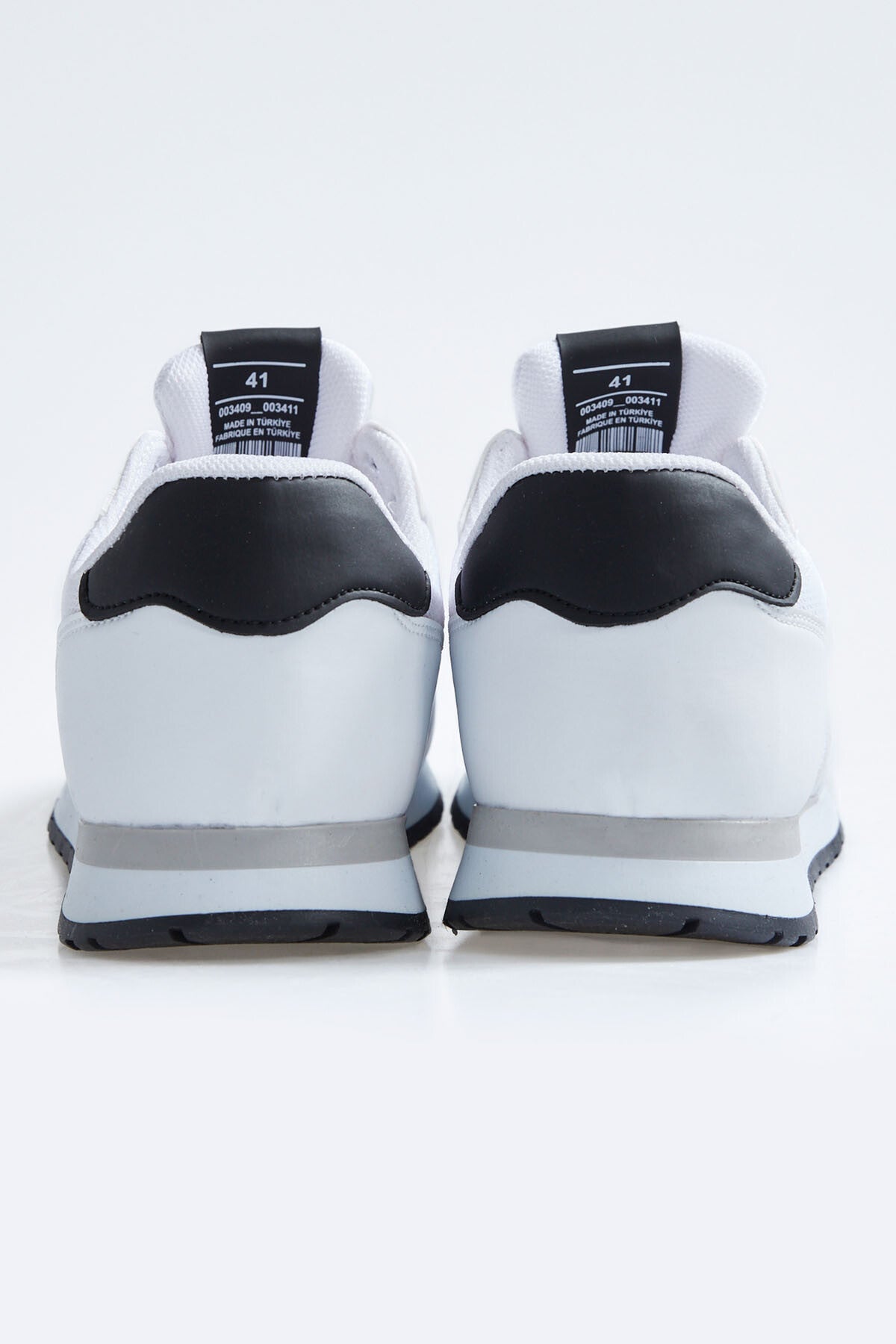 White Laced Full Grain Suede Men's Sneakers - 89116