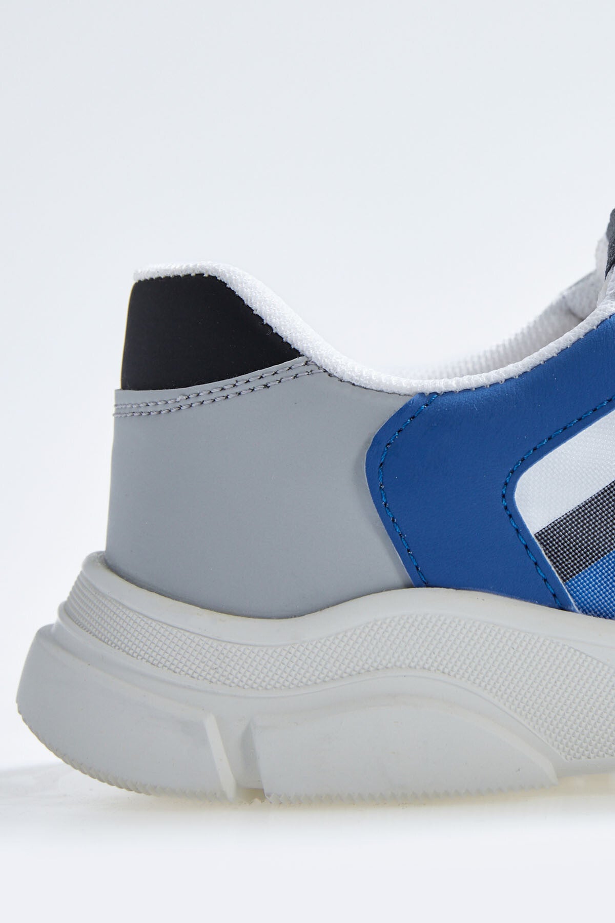 White Laced High Sole PU Leather Detailed Men's Sports Shoes - 89117