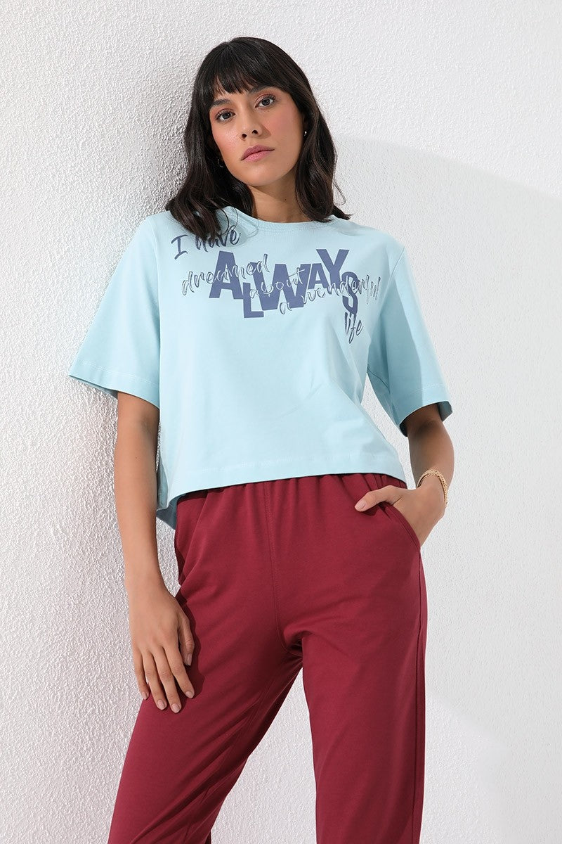 High Waist Jogger Comfort Fit Cuffed Women's Tracksuit Bottom - 94561