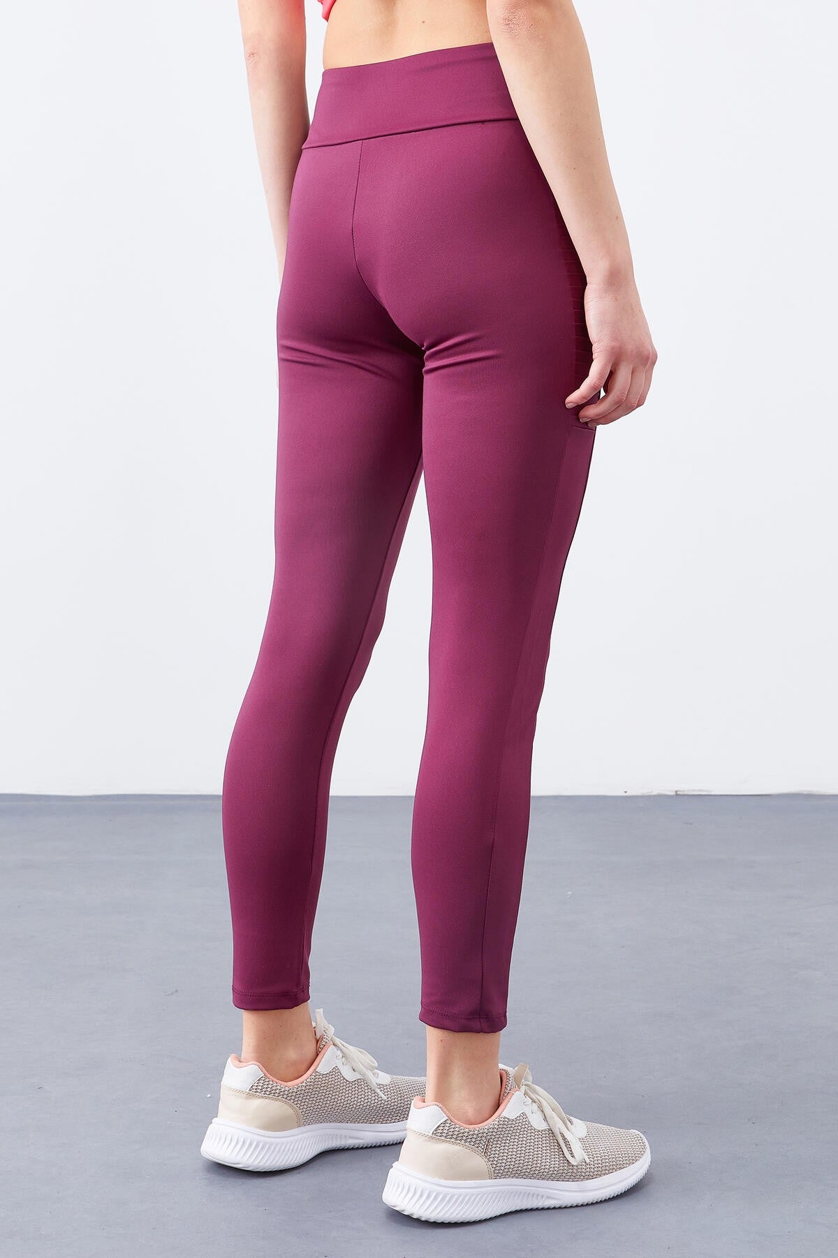 High Waist Wrap-up Slim Fit Tapered Leg Women's Tights - 94568