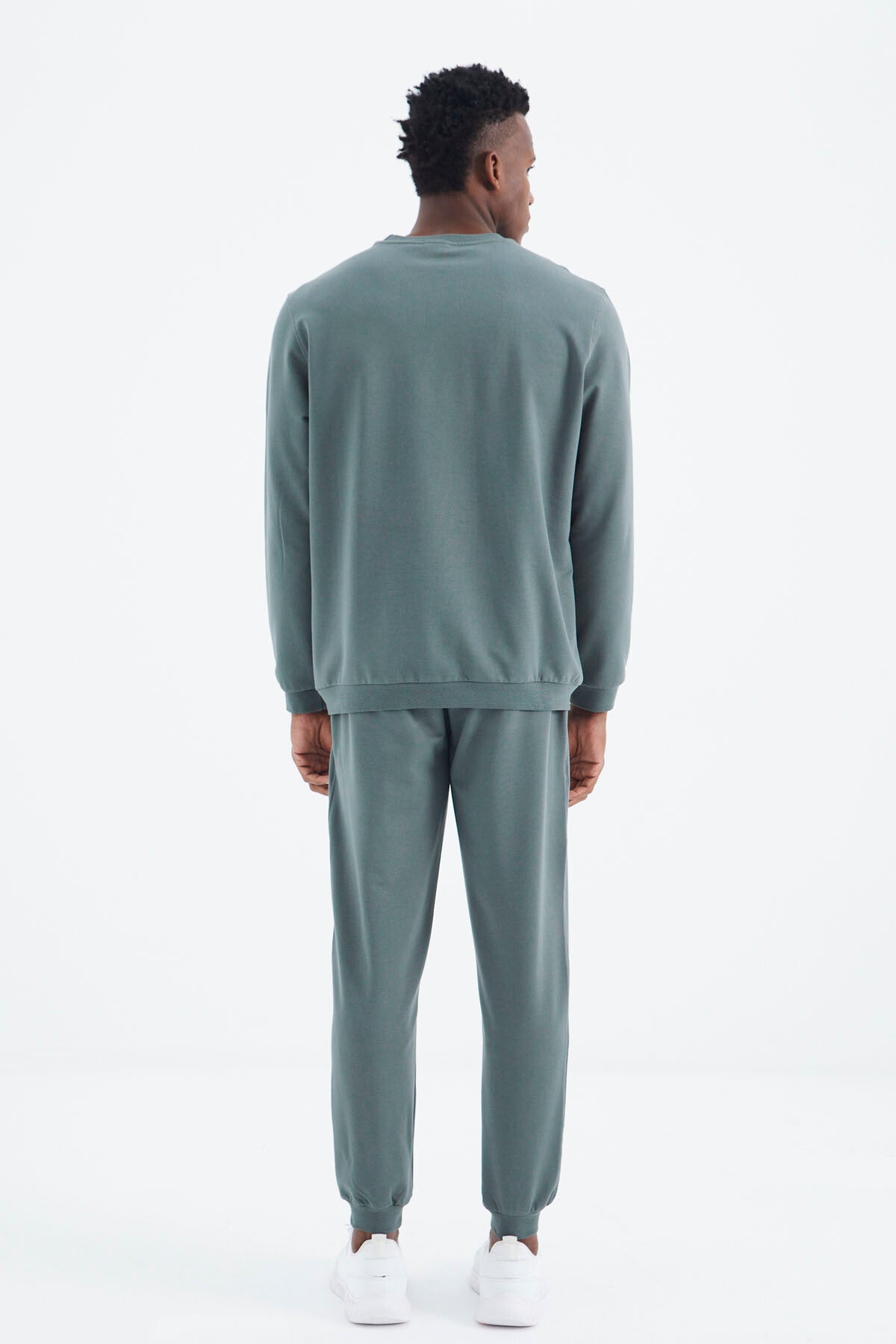 Keith Khaki Basic Men's Tracksuit Set - 85231