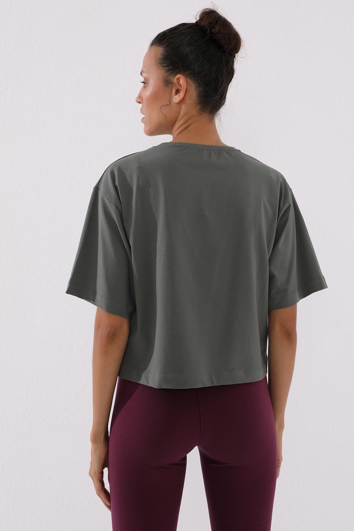 Print O Collar Women's Oversize T-Shirt - 97135