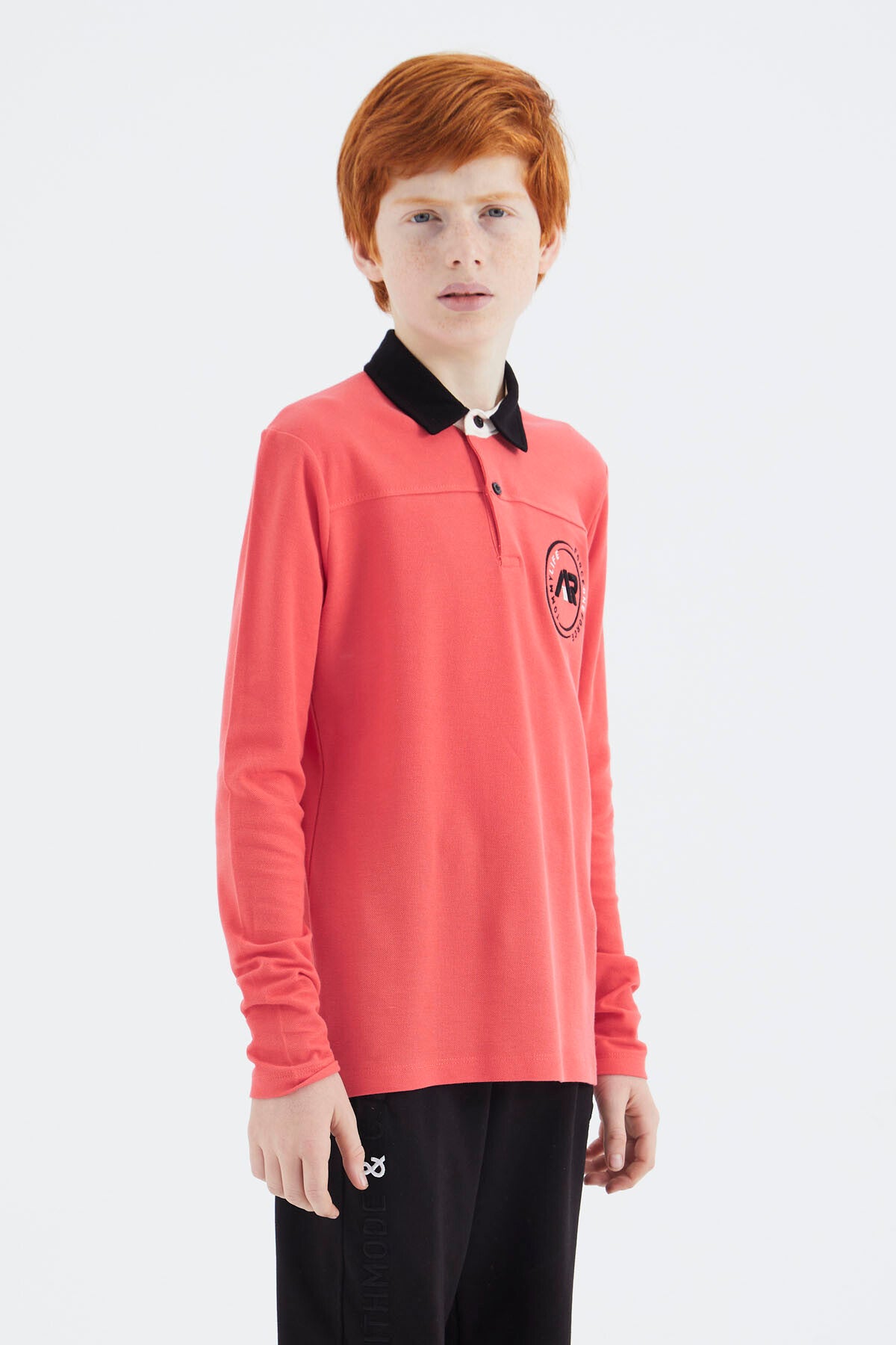Coral Polo Collar Boys' T-Shirt - 11172