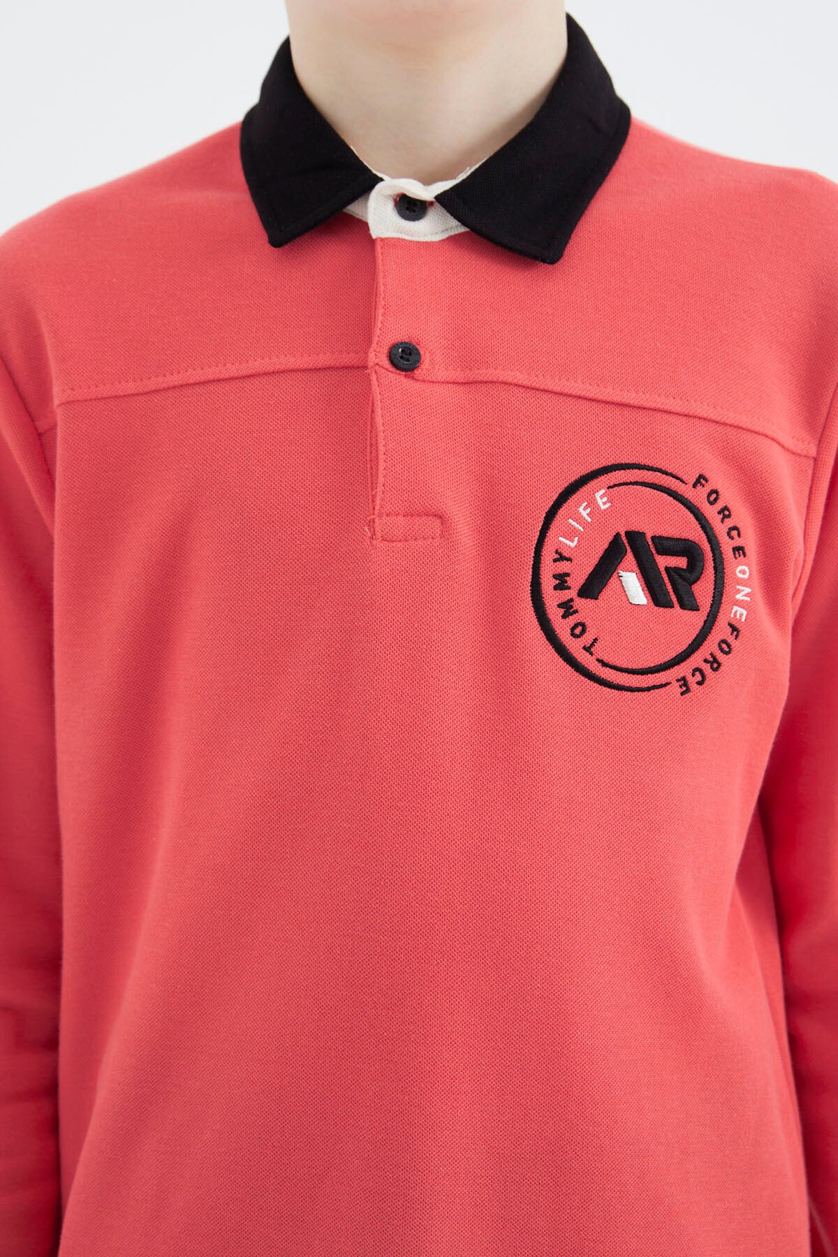 Coral Polo Collar Boys' T-Shirt - 11172