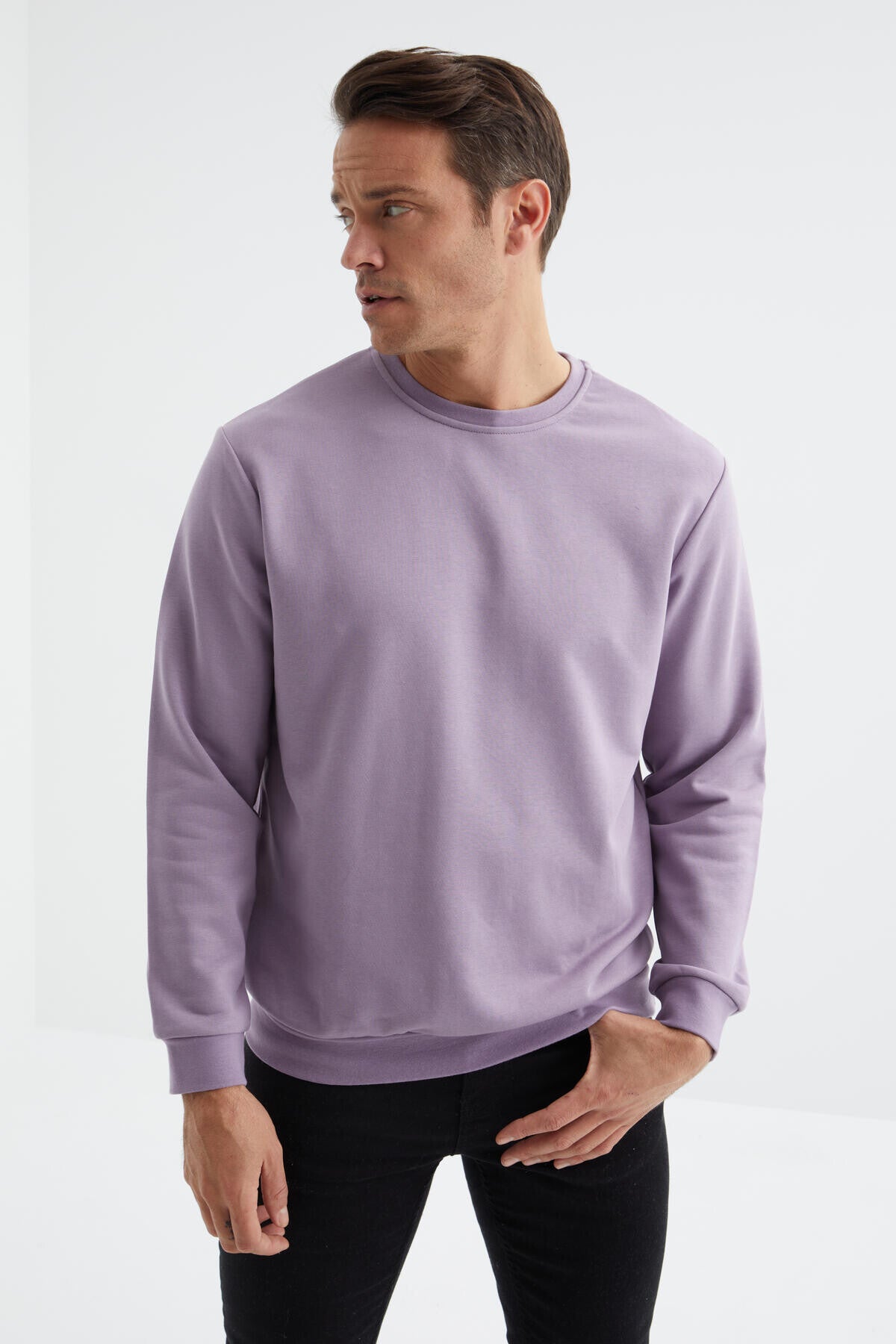 Plato Basic O Collar Comfort Fit Men's Sweatshirt - 88053