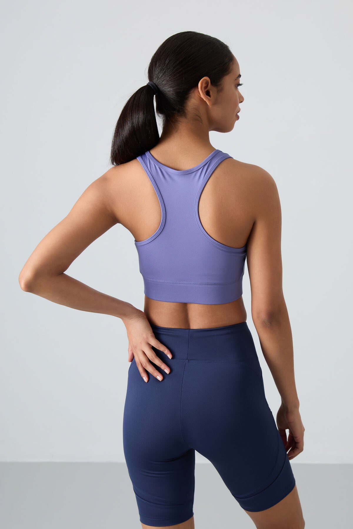 Plato Back Detailed Narrow Mold U Collar Women's Sports Bustier - 97120