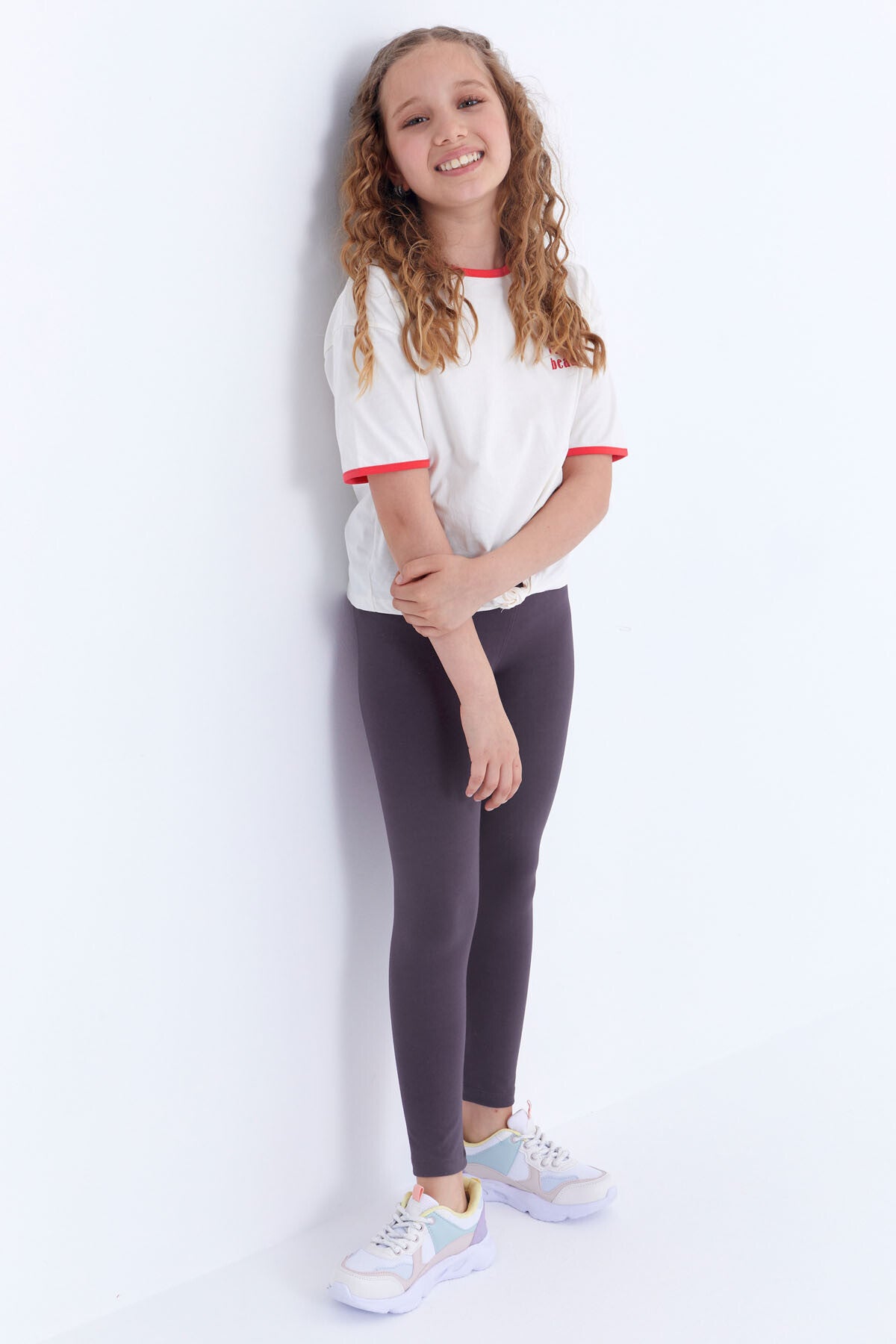 Plato High Waist Slim Leg Girls' Tights - 75047