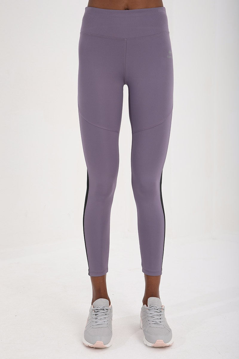 Plato High Waist Wrap Band Detailed Slim Fit Tapered Leg Women's Tights - 94542