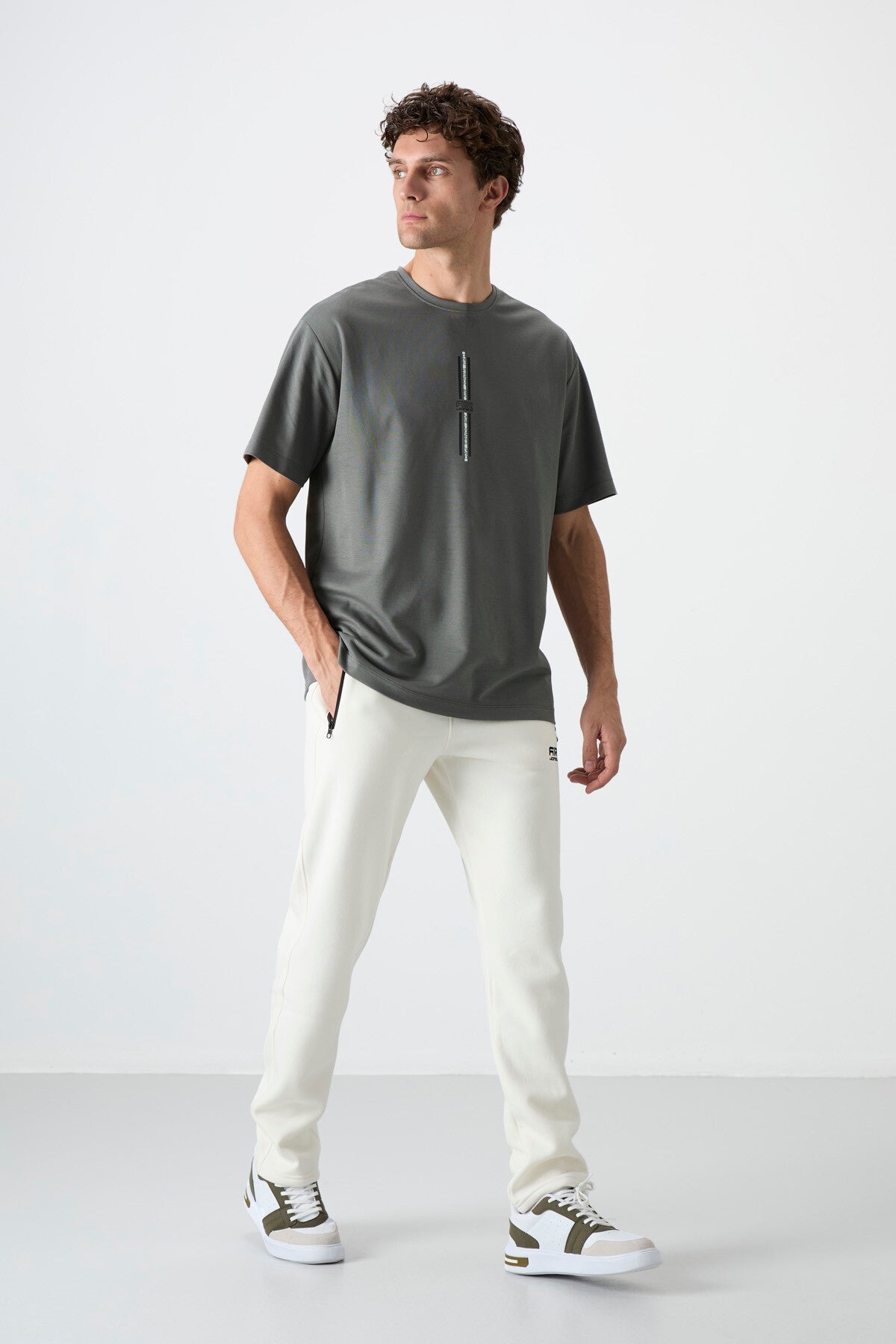 Carlo Ecru Chardonnay Men's Tracksuit Bottom - 84942