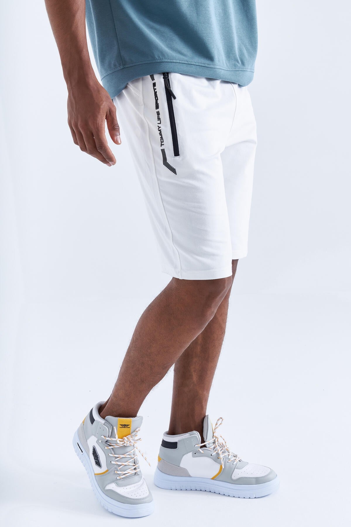 Zippered Detailed Standard Fit Men's Shorts - 81141