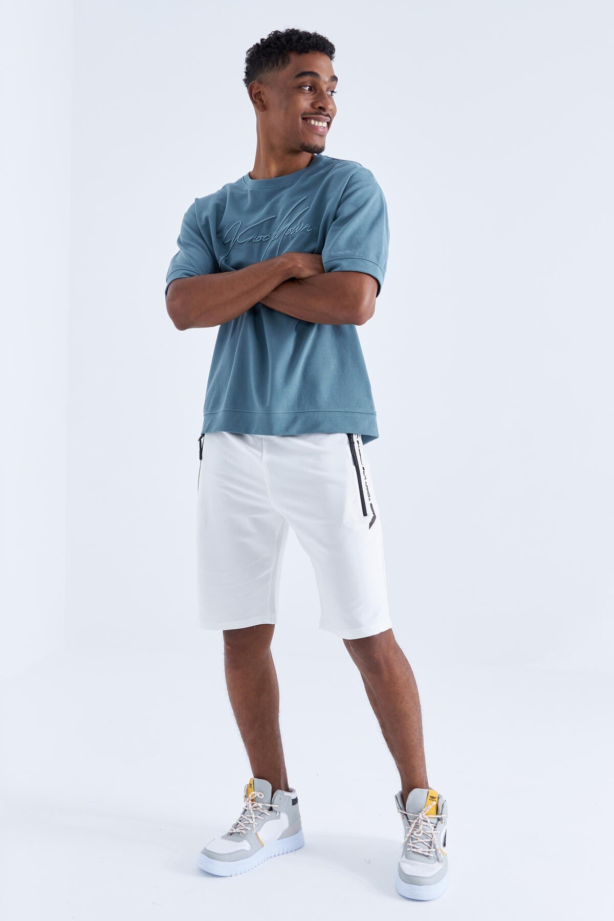 Zippered Detailed Standard Fit Men's Shorts - 81141