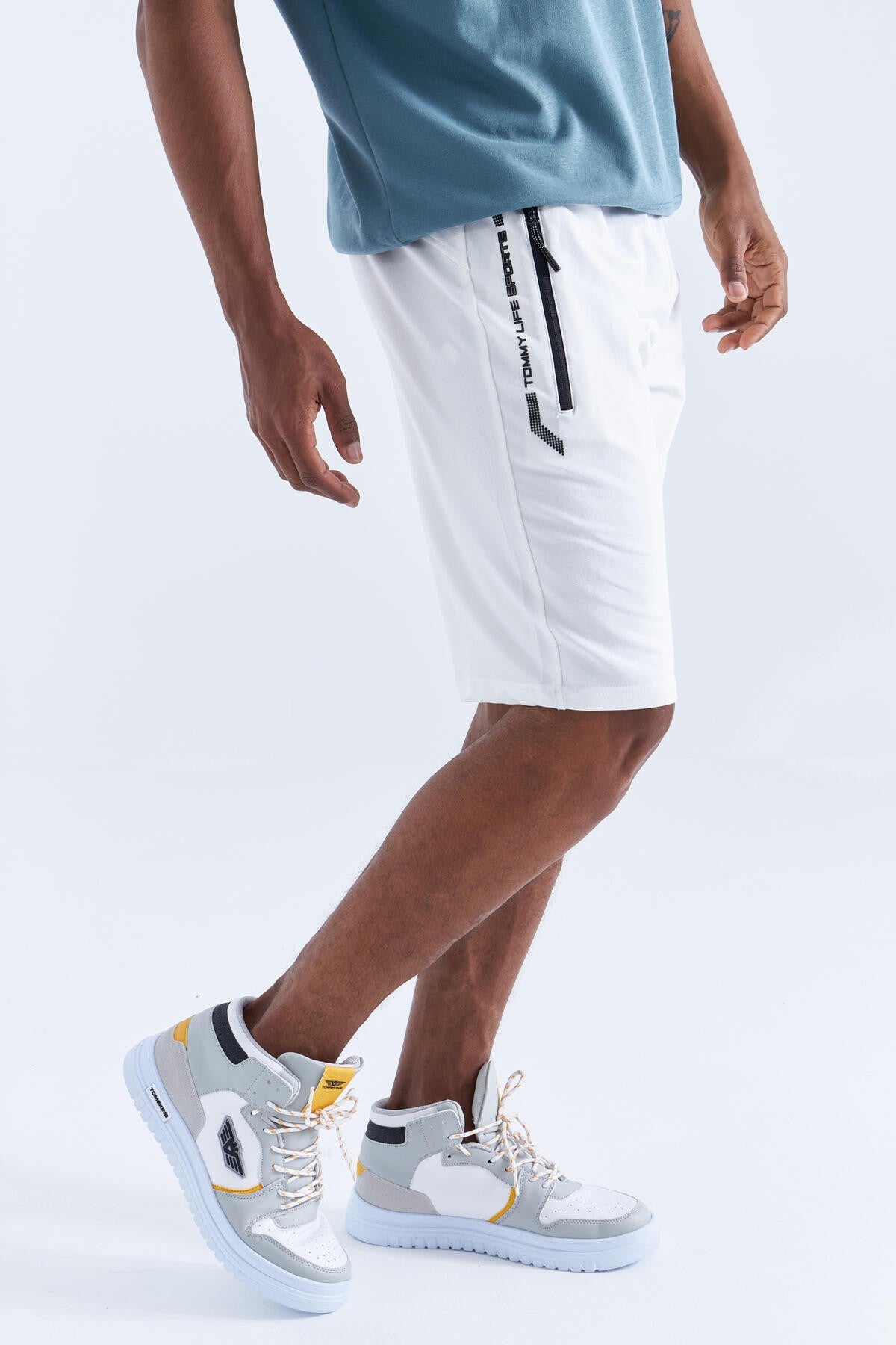 Zippered Detailed Standard Fit Men's Shorts - 81141