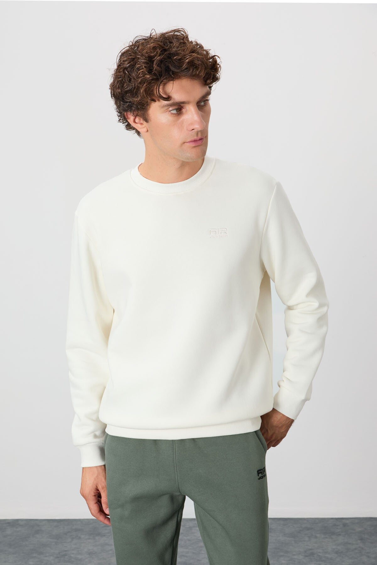 Beige Men's Sweatshirt - 88137