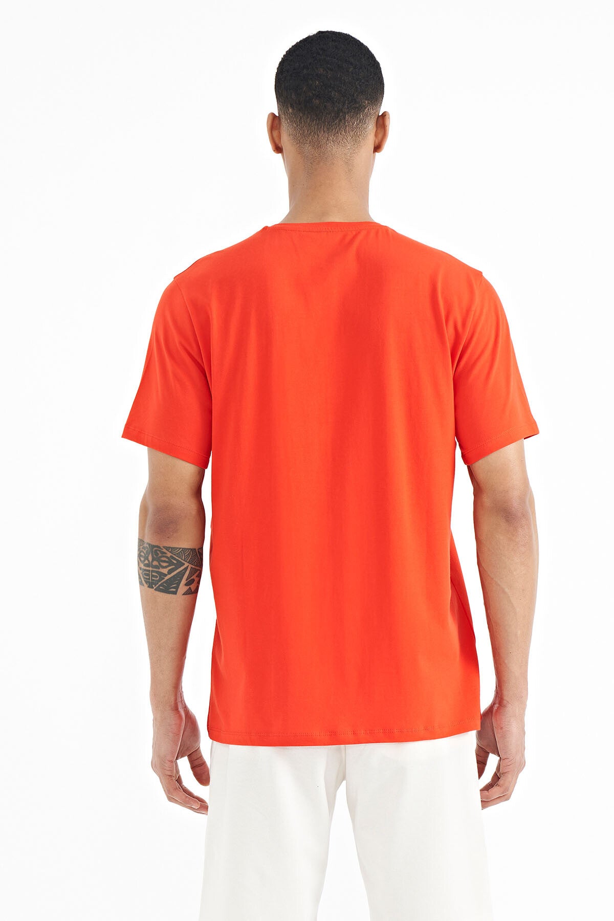 Fiesta Cep Detailed Printed O Collar Men's T-shirt - 88184