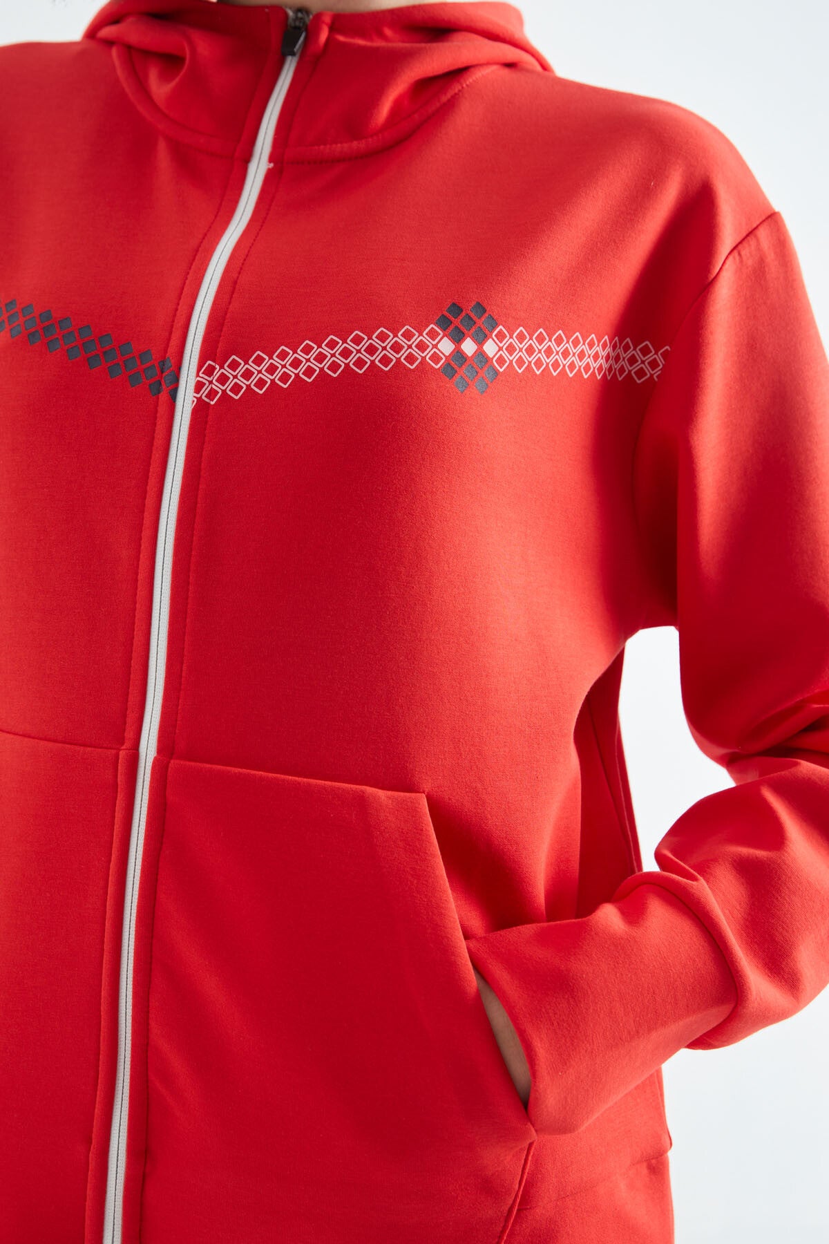 Fiesta Hooded Zippered Women's Sweatshirt - 97277