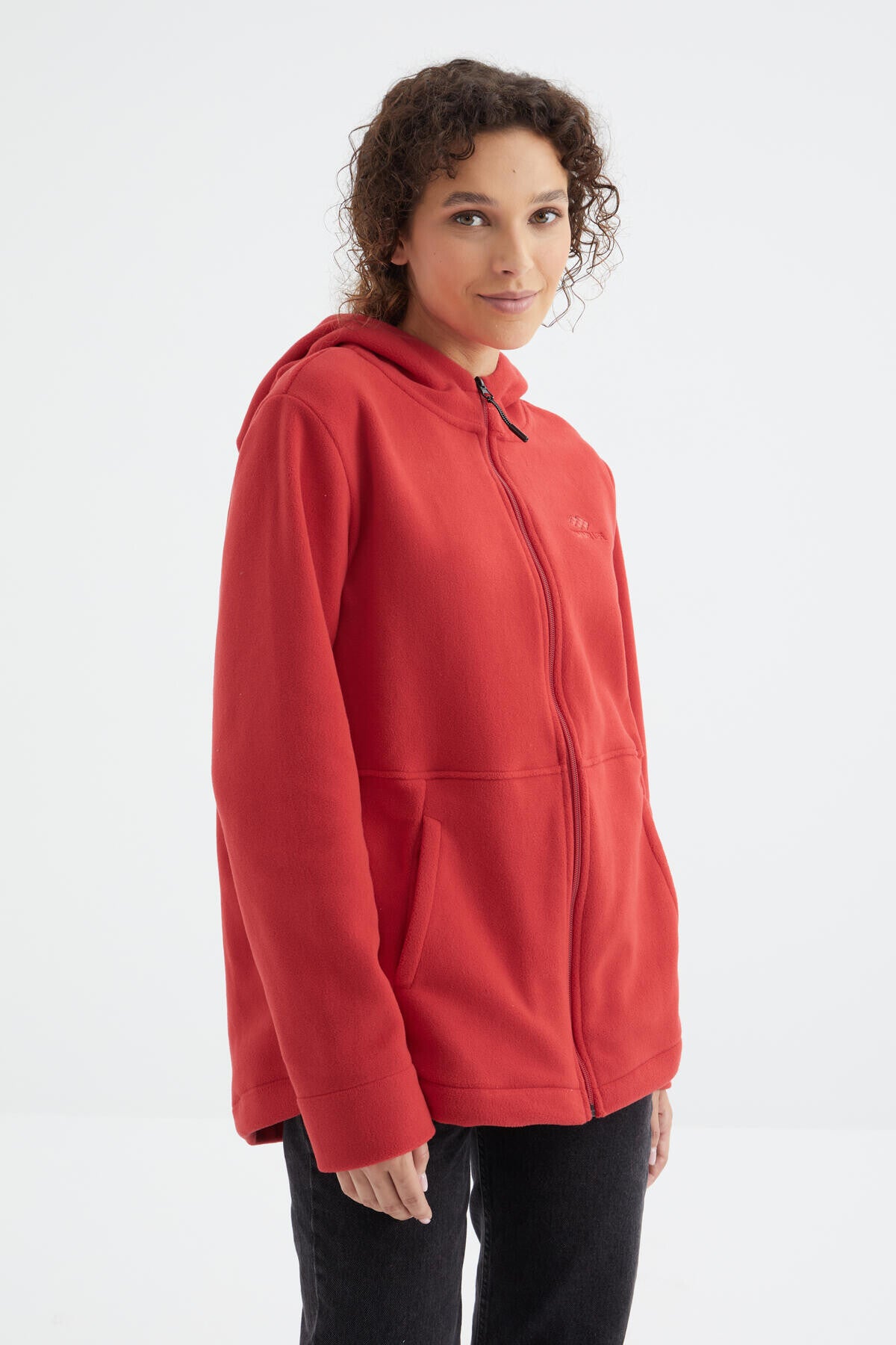 Fiesta Hooded Zippered Comfort Fit Women's Fleece Sweatshirt - 97233