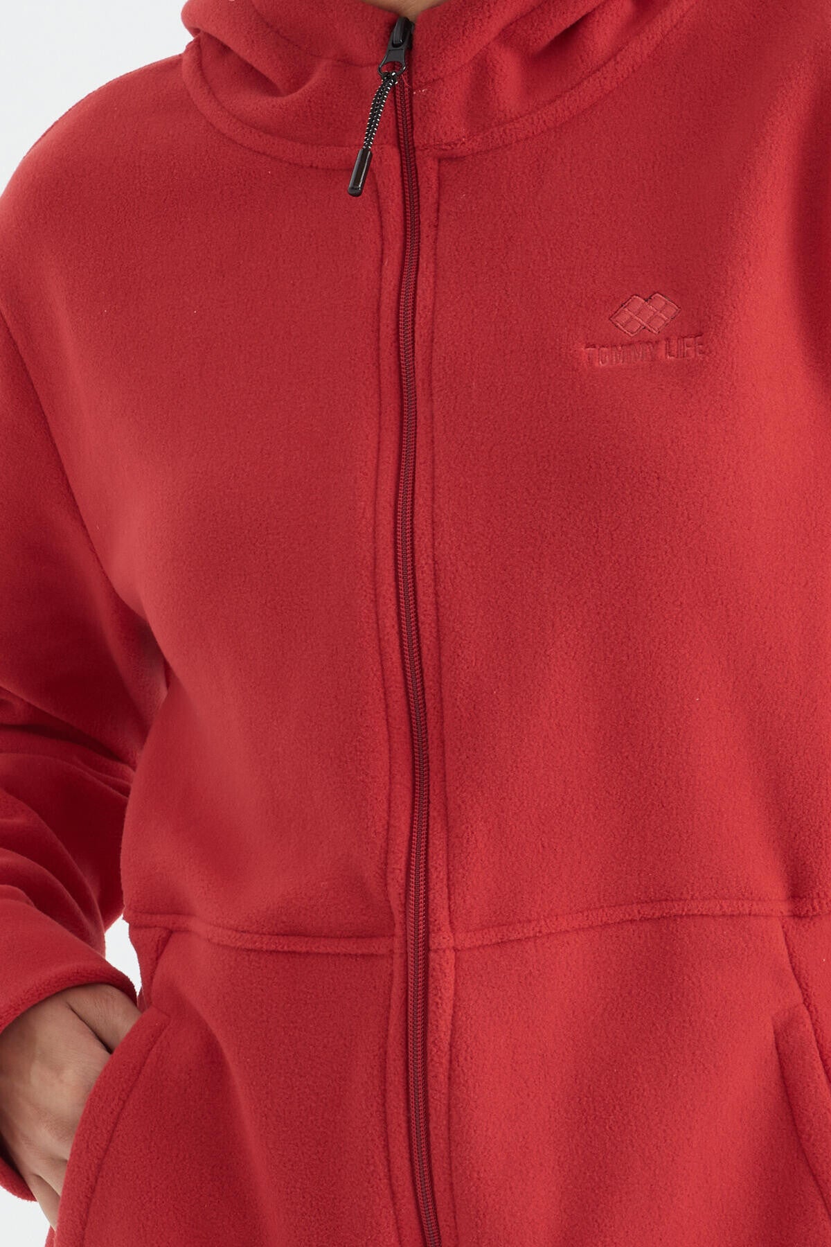 Fiesta Hooded Zippered Comfort Fit Women's Fleece Sweatshirt - 97233