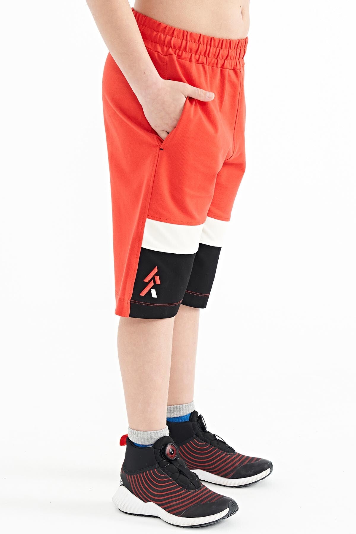 Fiesta Colorful Printed Laced Embroidery Detailed Standard Pattern Boys Shorts - 11129