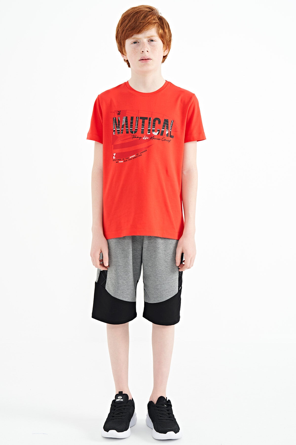 Fiesta Print O Neck Standard Fit Boys' T-Shirt - 11100