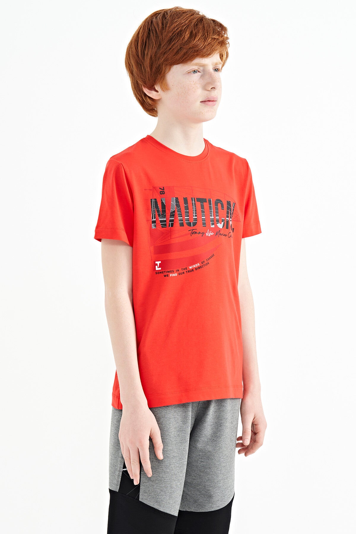 Fiesta Print O Neck Standard Fit Boys' T-Shirt - 11100