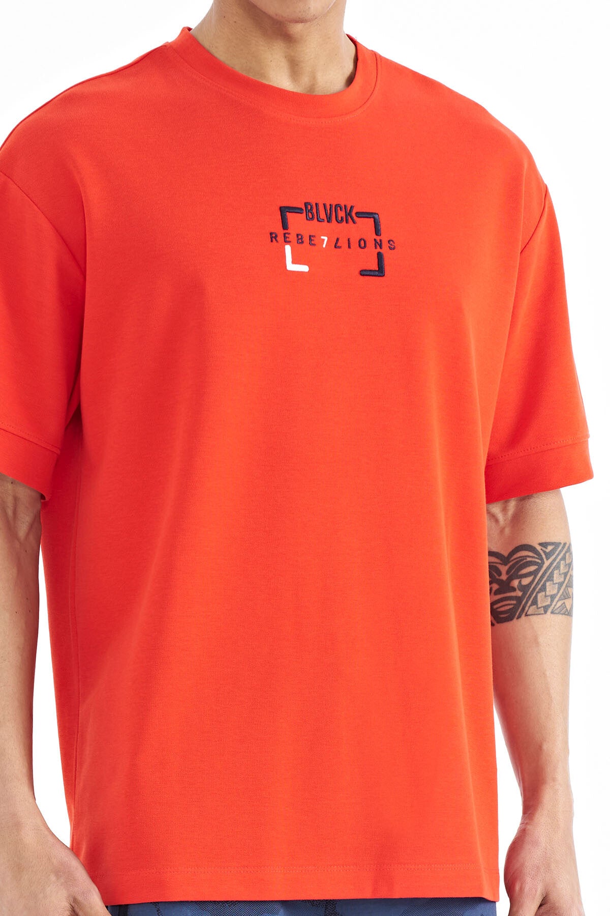 Fiesta Print O Collar Oversize Men's T-Shirt - 88192